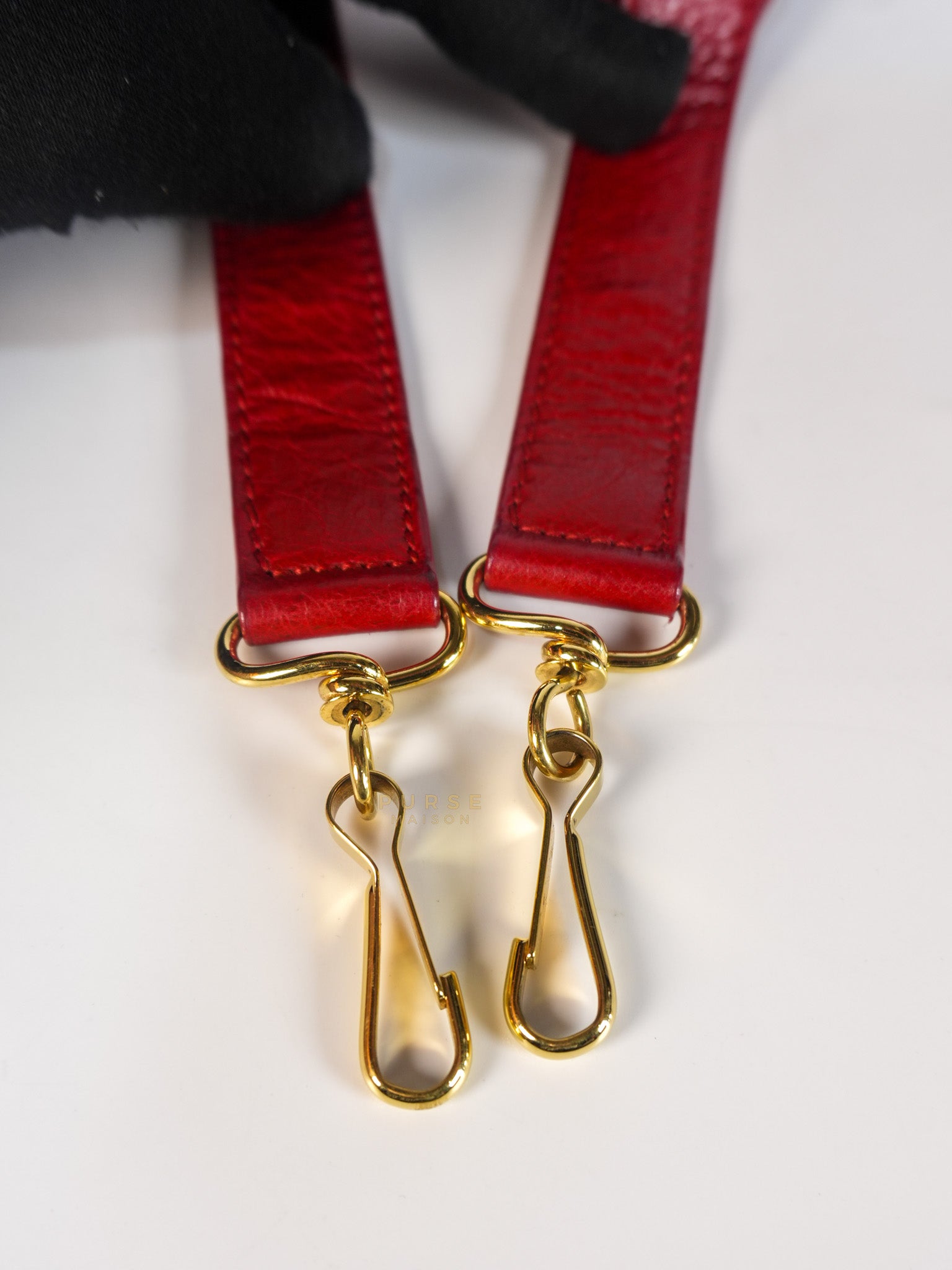City Metallic Medium in Rogue (Red) Lambskin Leather | Purse Maison Luxury Bags Shop