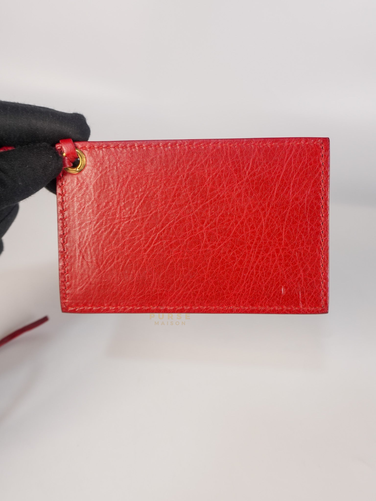 City Metallic Medium in Rogue (Red) Lambskin Leather | Purse Maison Luxury Bags Shop