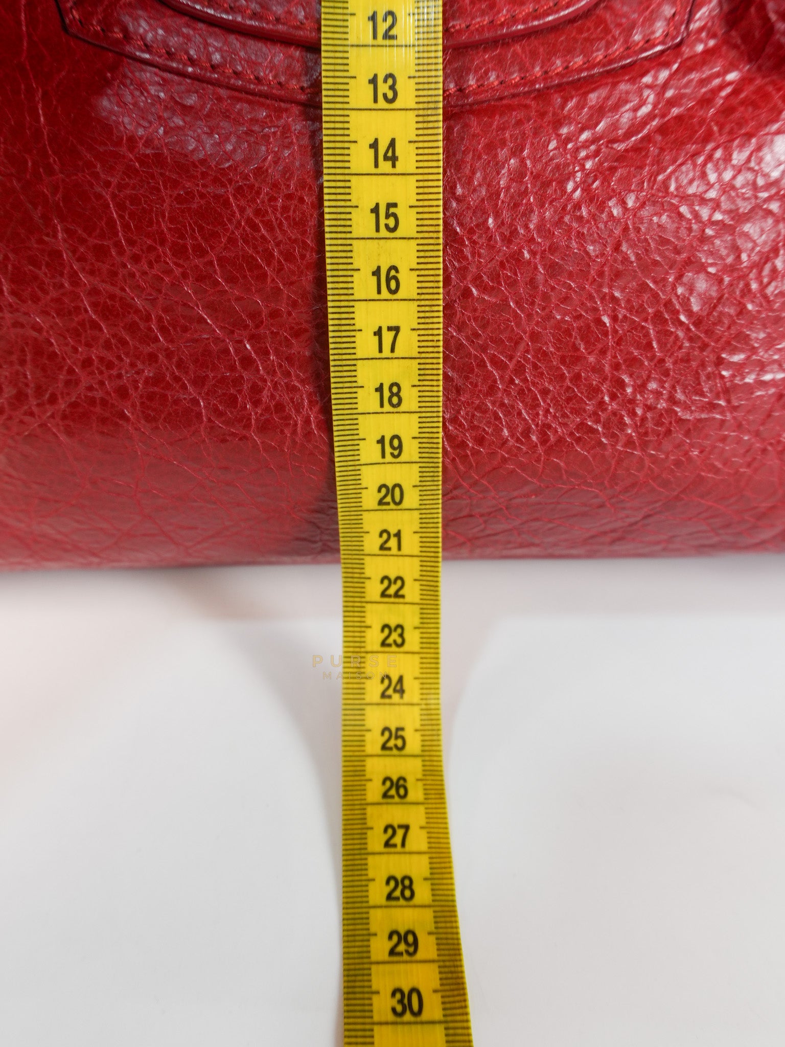 City Metallic Medium in Rogue (Red) Lambskin Leather | Purse Maison Luxury Bags Shop