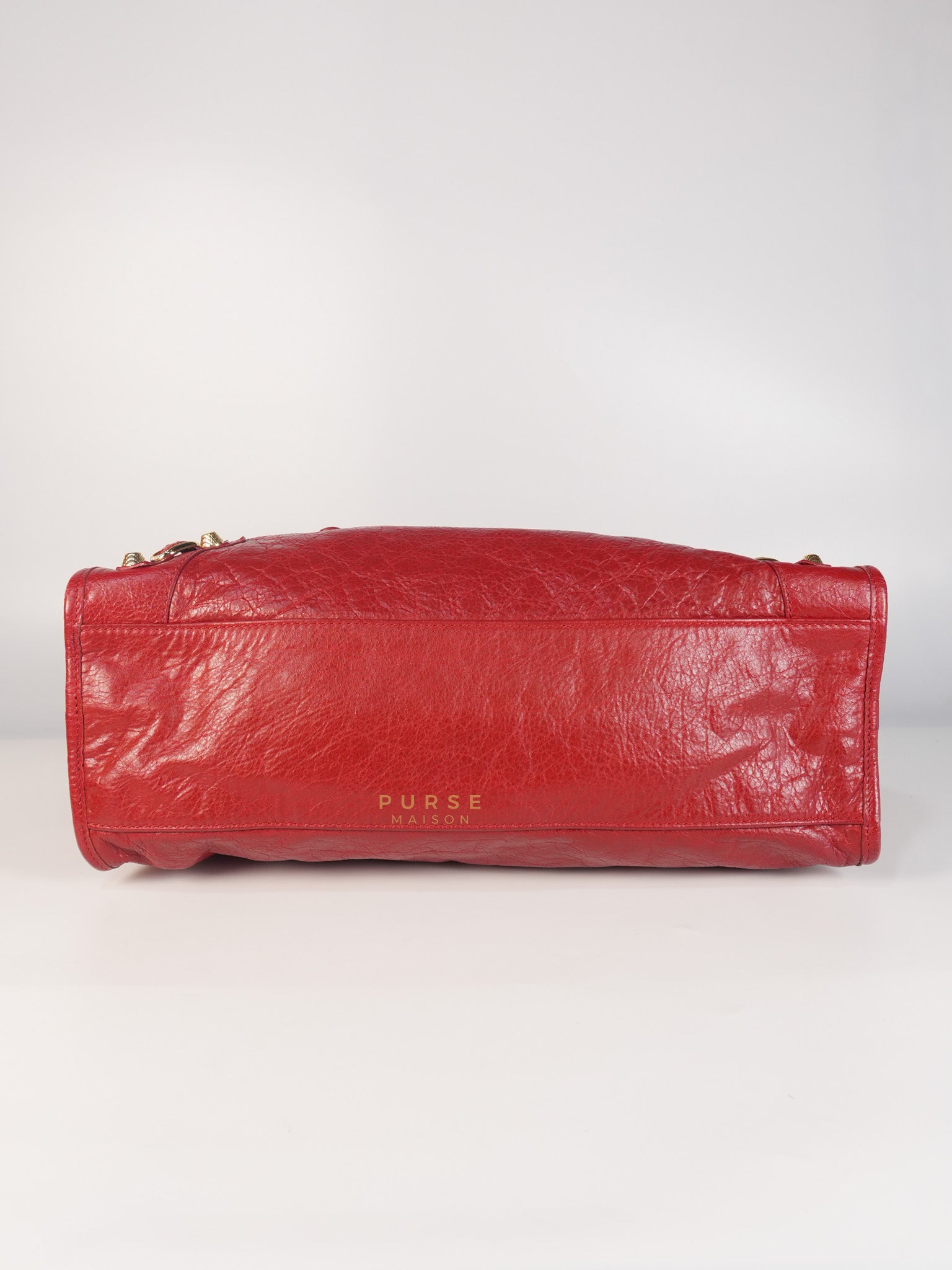 City Metallic Medium in Rogue (Red) Lambskin Leather | Purse Maison Luxury Bags Shop
