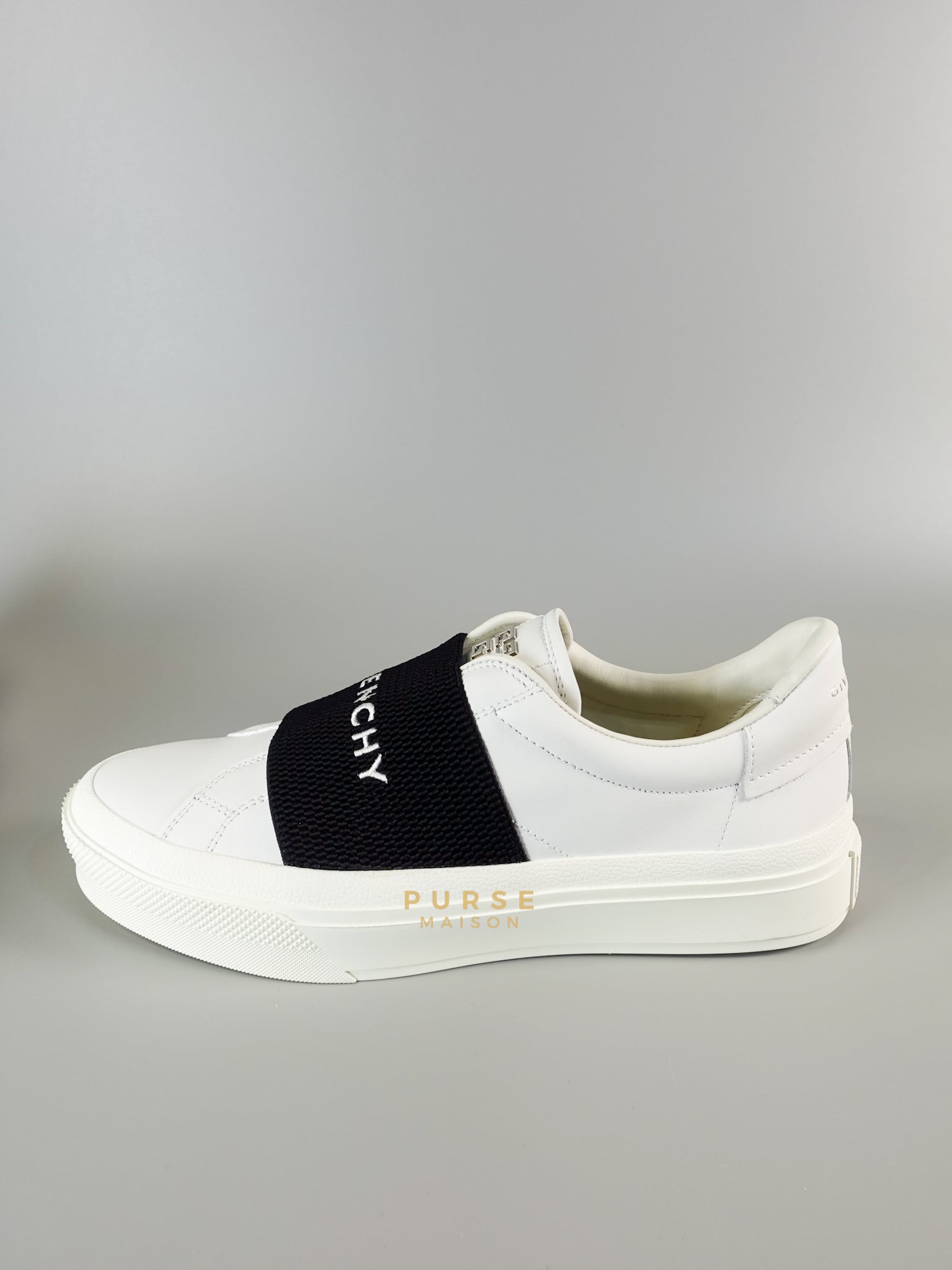 City Sneaker in White & Black Size 39 (25.5cm) | Purse Maison Luxury Bags Shop