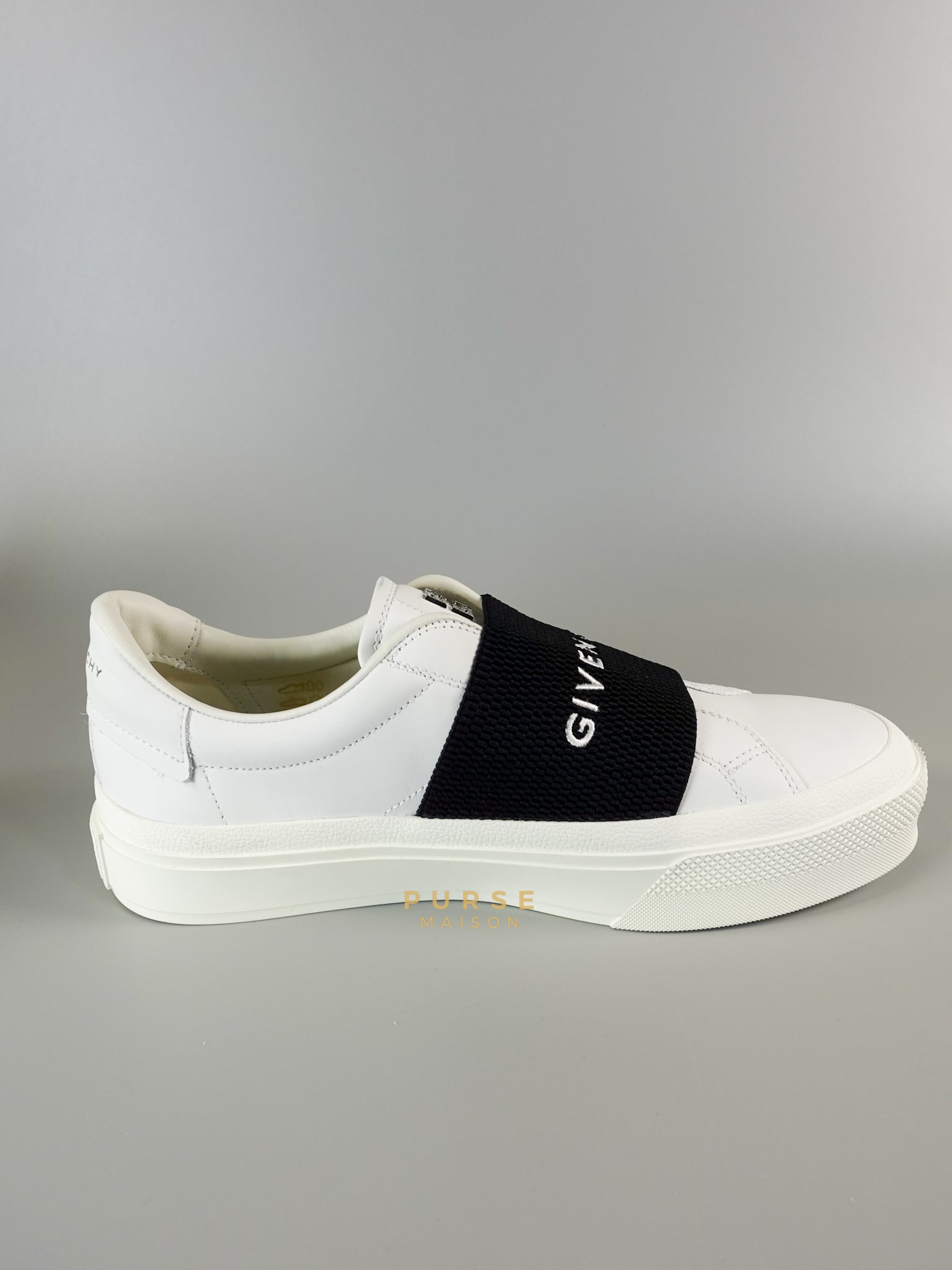 City Sneaker in White & Black Size 39 (25.5cm) | Purse Maison Luxury Bags Shop