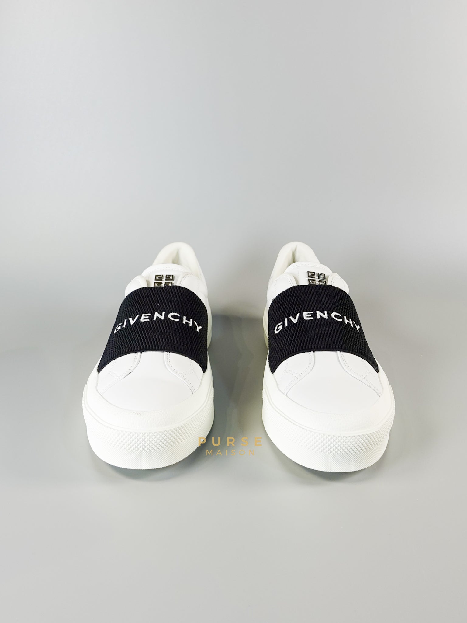 City Sneaker in White & Black Size 39 (25.5cm) | Purse Maison Luxury Bags Shop