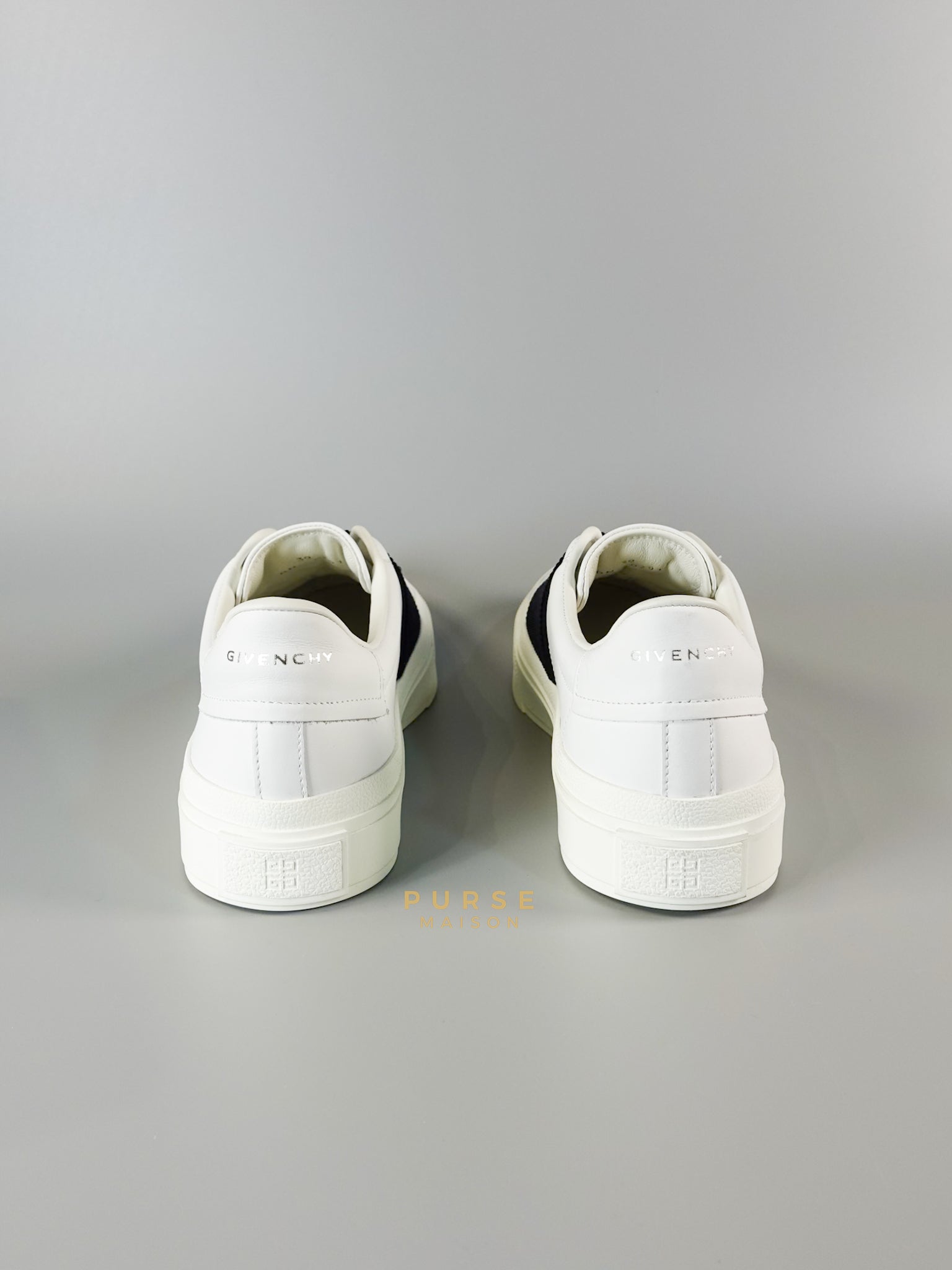 City Sneaker in White & Black Size 39 (25.5cm) | Purse Maison Luxury Bags Shop