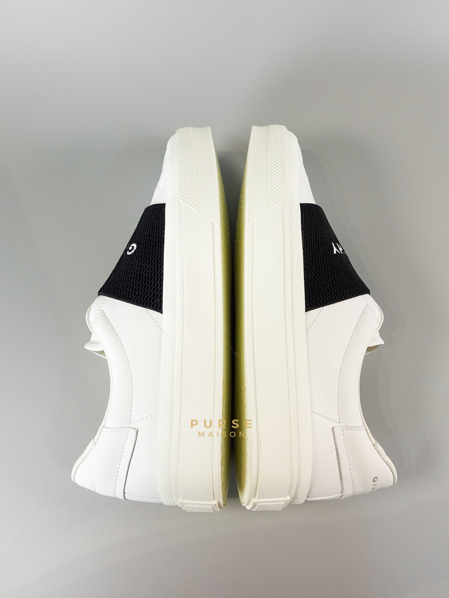 City Sneaker in White & Black Size 39 (25.5cm) | Purse Maison Luxury Bags Shop