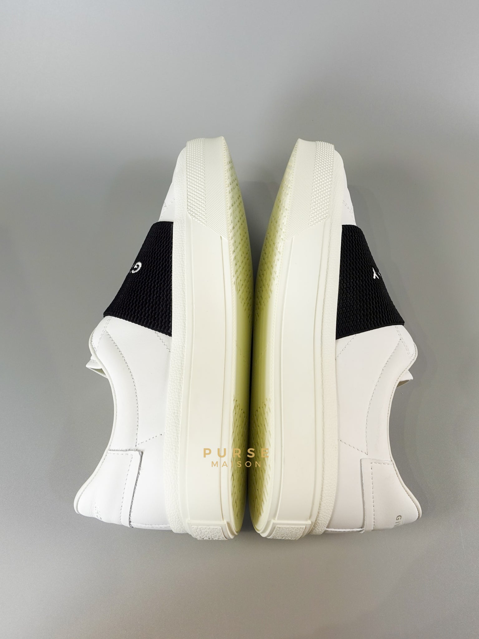 City Sneaker in White & Black Size 39 (25.5cm) | Purse Maison Luxury Bags Shop