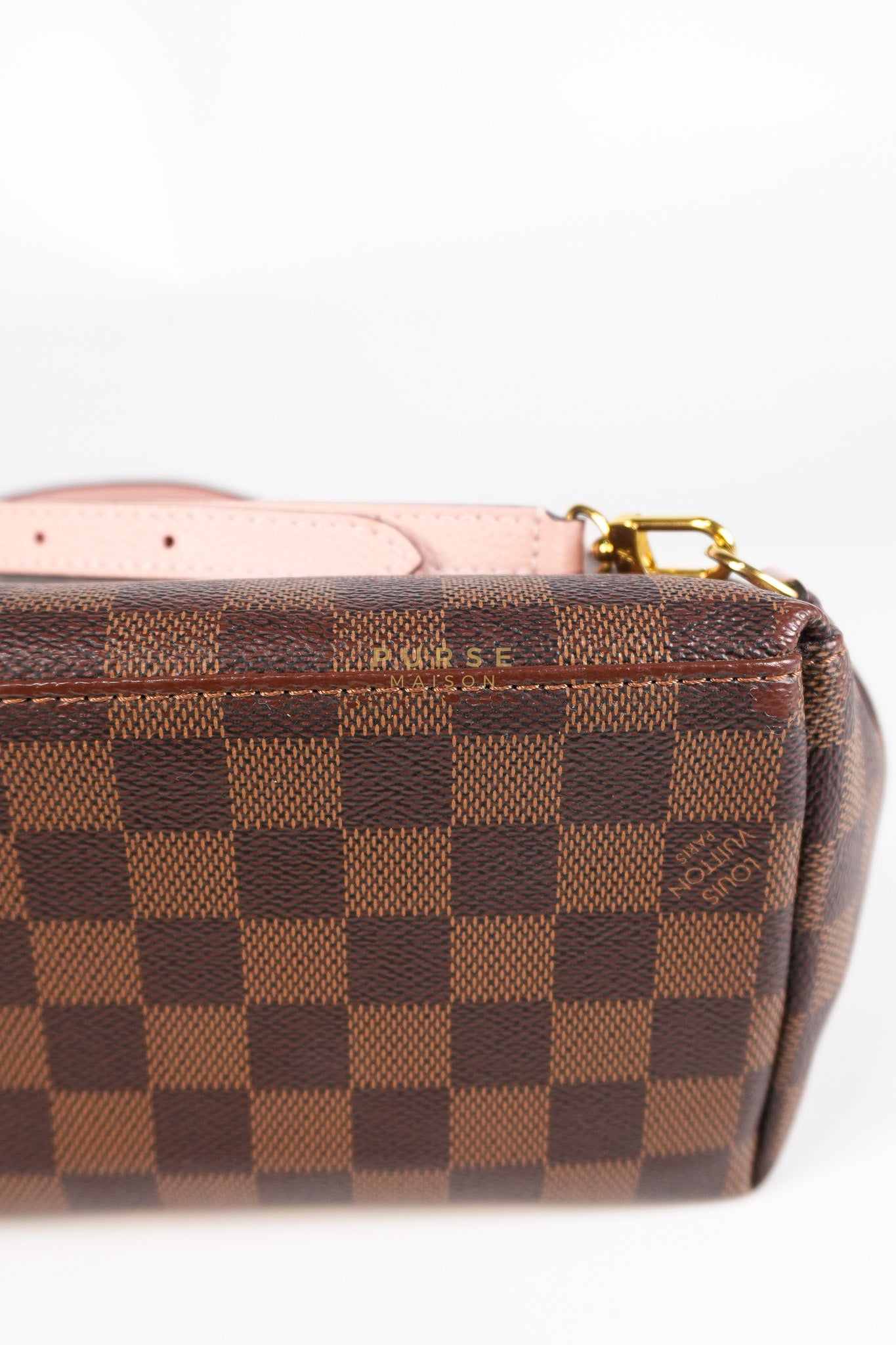 Clapton Backpack in Pink Damier Ebene Canvas (Date Code: SR 1108) | Purse Maison Luxury Bags Shop