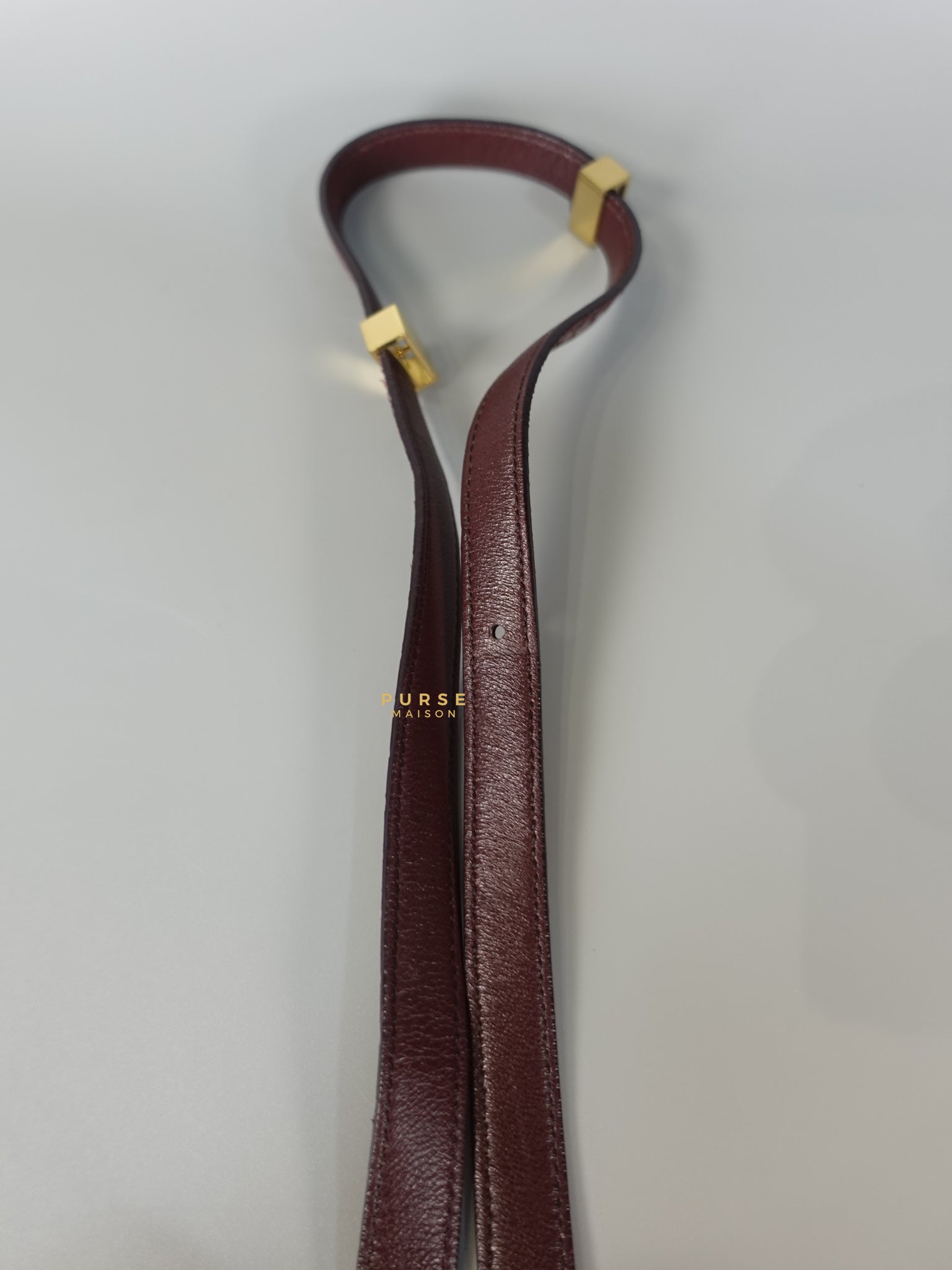 Classic Box Maroon Python Mini Shoulder Bag | Purse Maison Luxury Bags Shop