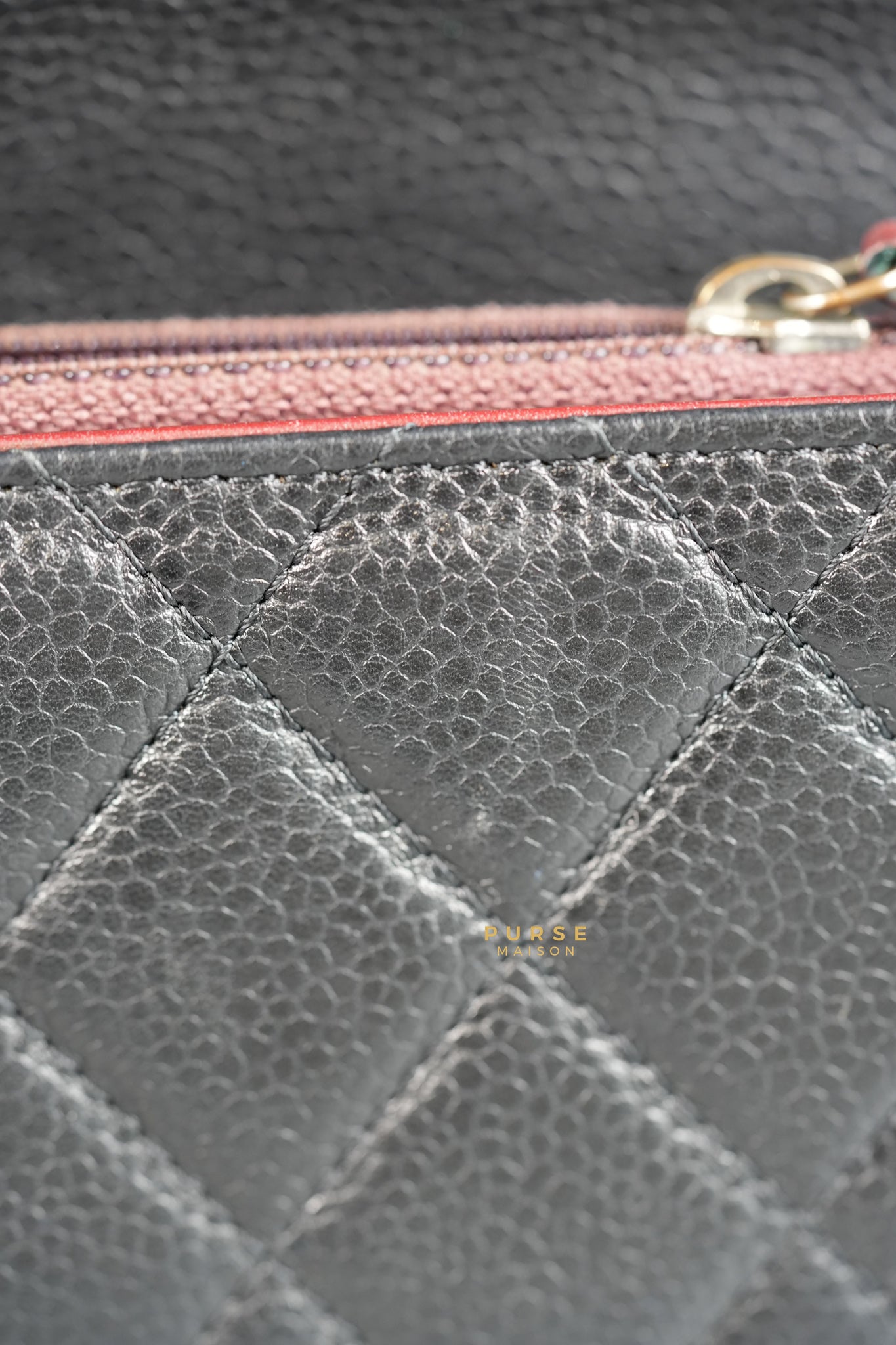 Classic Caviar Long Flap Wallet Silver Hardware Series 15 | Purse Maison Luxury Bags Shop