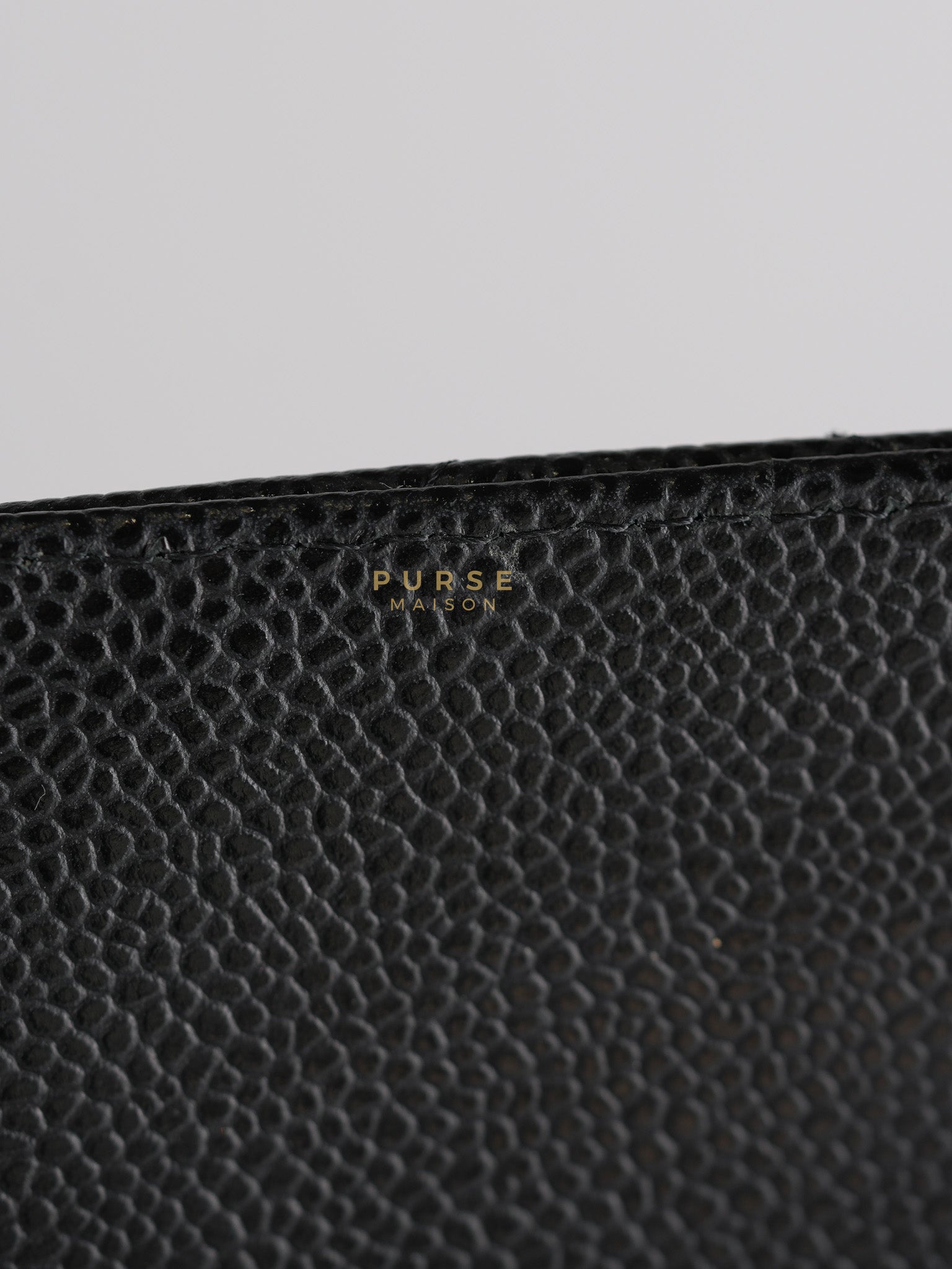 Classic Double Flap Bag Jumbo in Black Quilted Caviar Leather & Silver Hardware Series 17 | Purse Maison Luxury Bags Shop