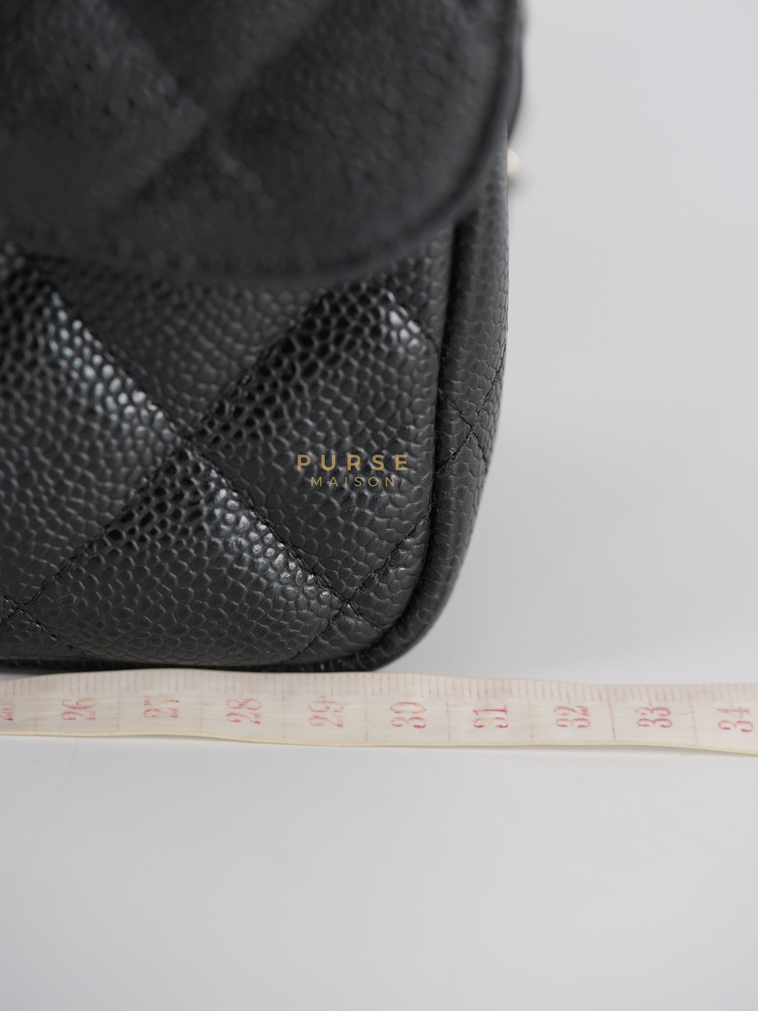 Classic Double Flap Bag Jumbo in Black Quilted Caviar Leather & Silver Hardware Series 17 | Purse Maison Luxury Bags Shop