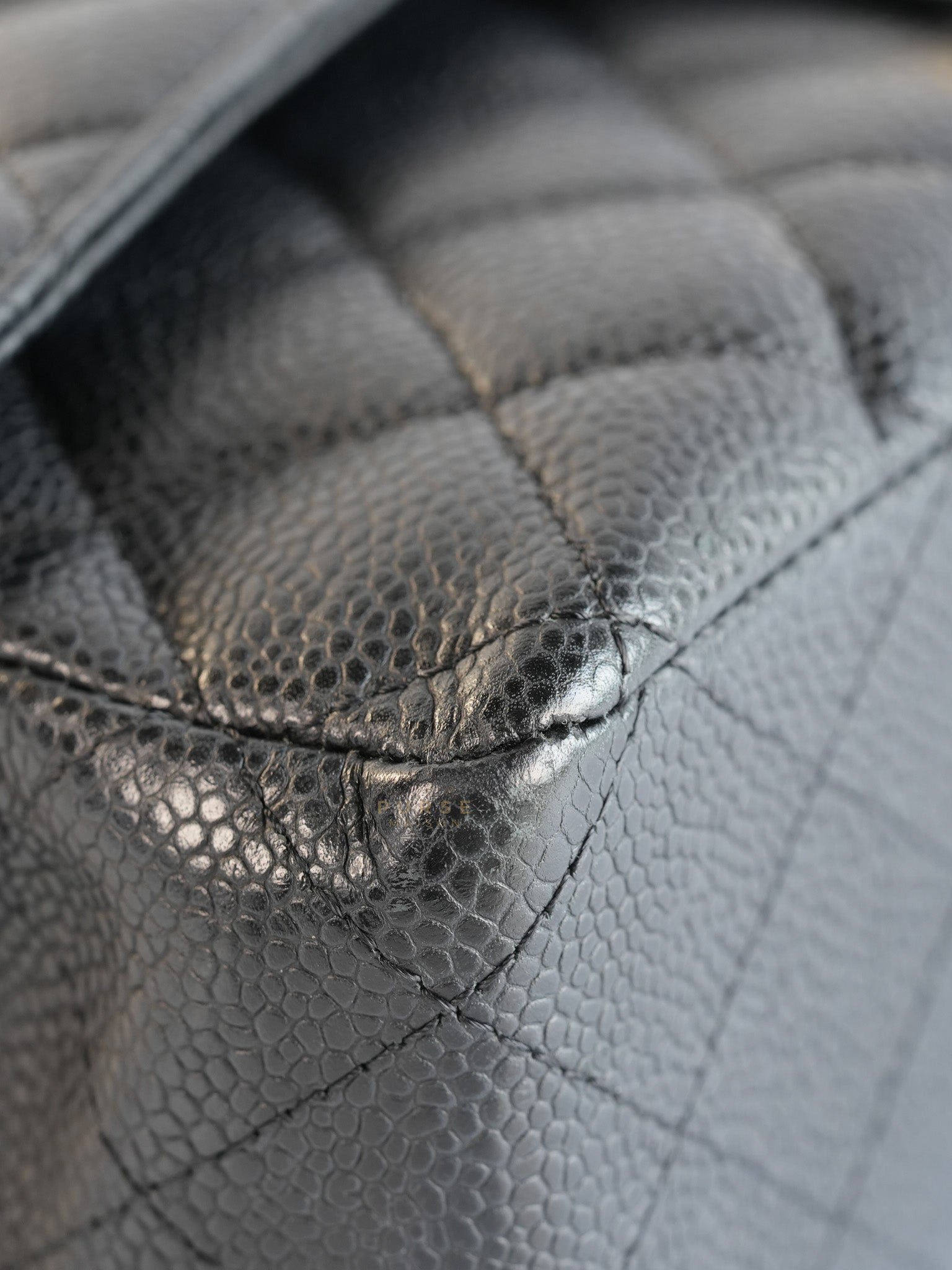 Classic Double Flap in Black Caviar Leather Gold Hardware(Series 13) | Purse Maison Luxury Bags Shop