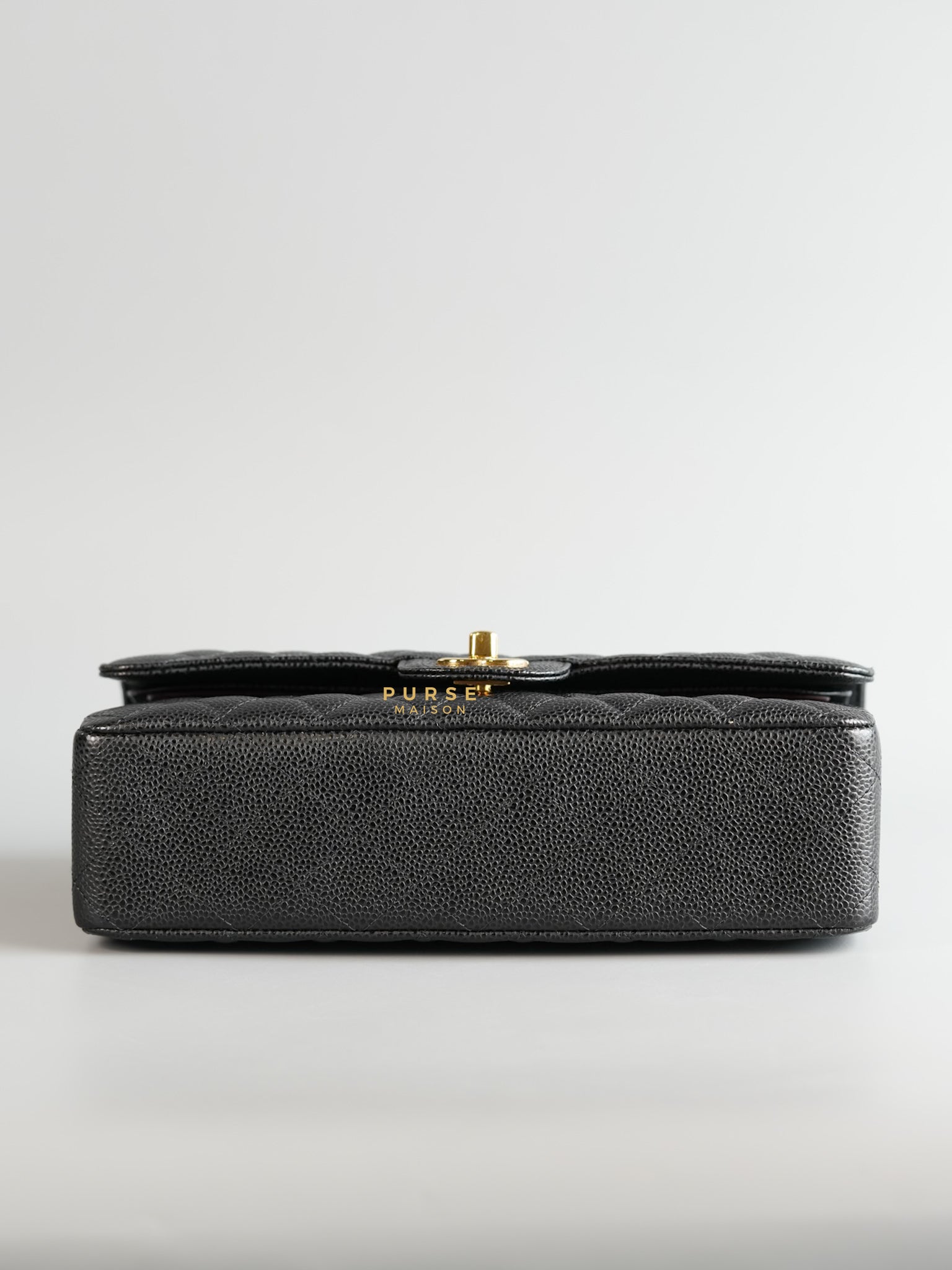 Classic Double Flap in Medium Black Caviar Leather & Gold Hardware Series 20 | Purse Maison Luxury Bags Shop