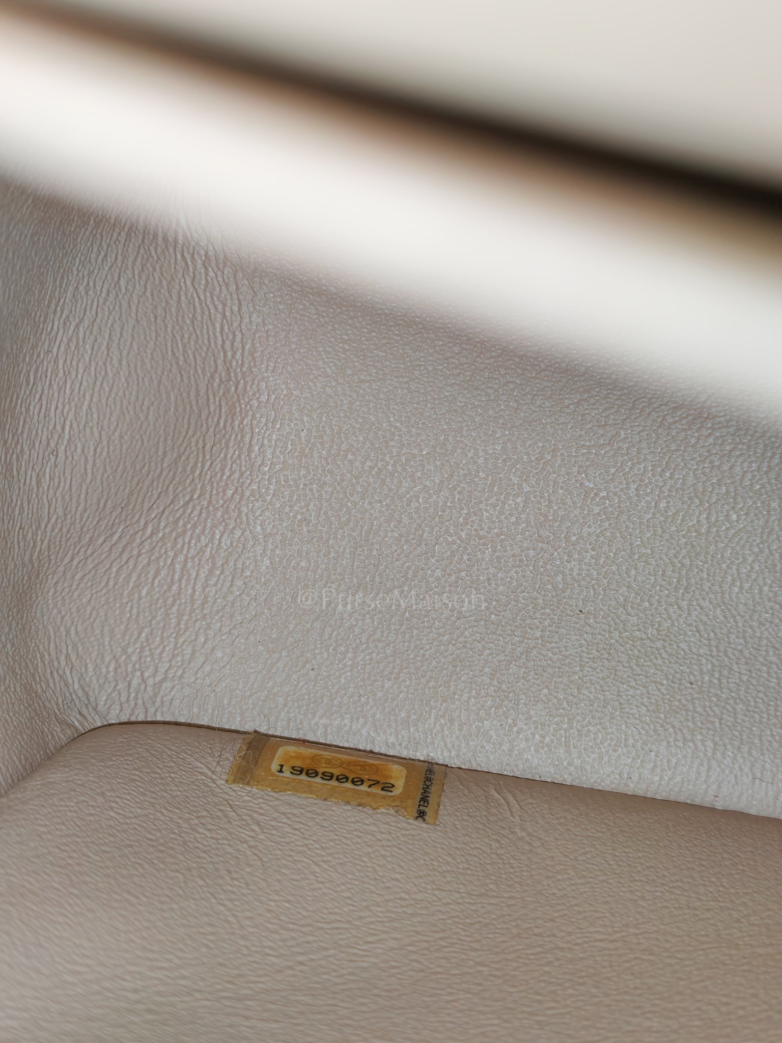 Classic Double Flap Jumbo Beige Caviar Leather on Gold Hardware (Series 19) | Purse Maison Luxury Bags Shop