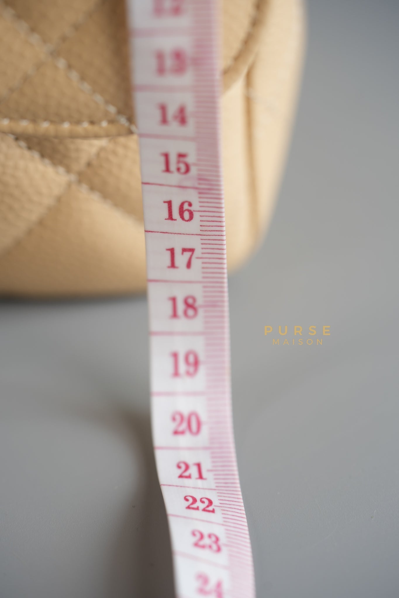 Classic Double Flap Jumbo in Beige Clair Caviar Leather and Gold Hardware (Microchip)