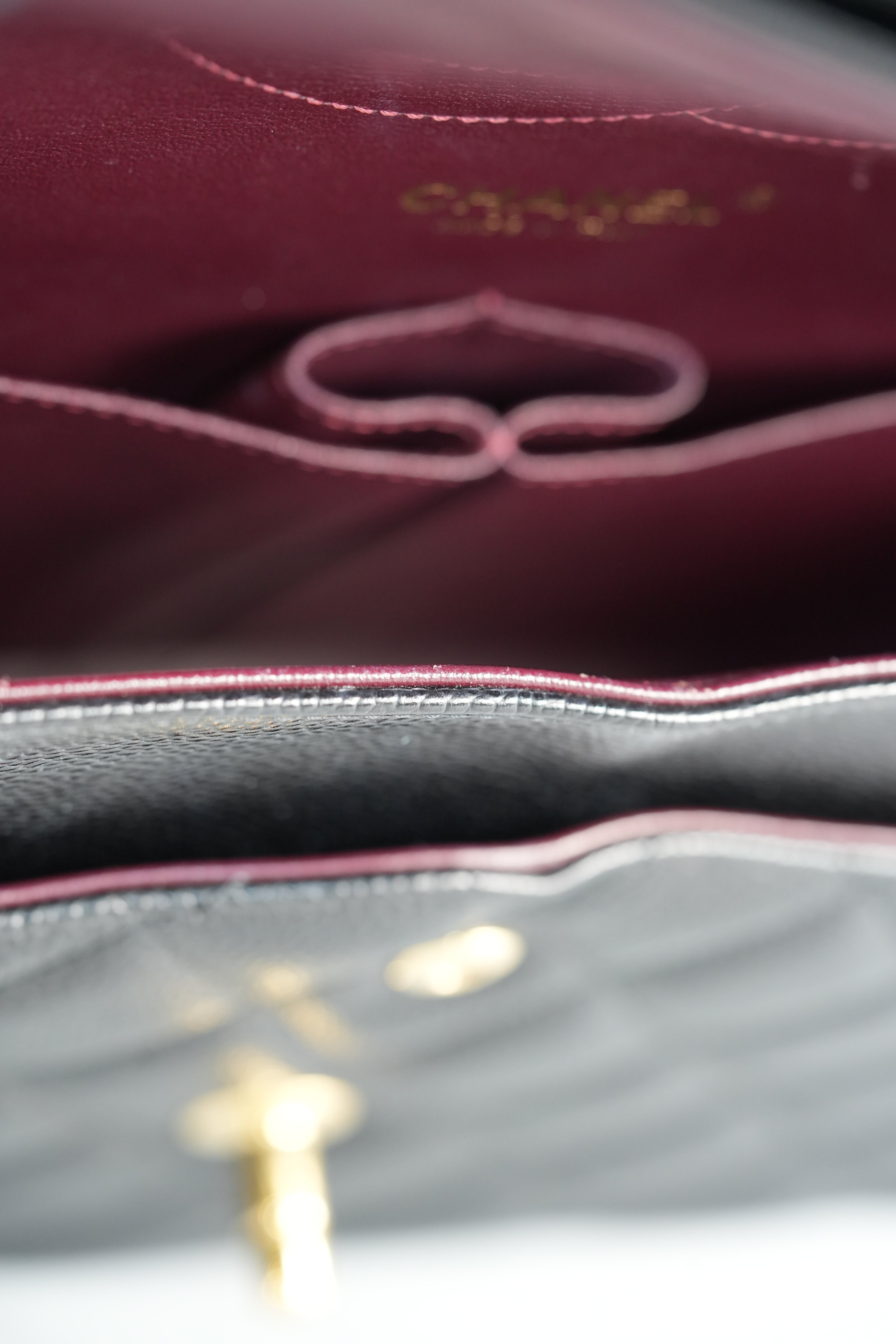 Classic Double Flap Jumbo Black Caviar Leather and Gold Hardware Series 23 | Purse Maison Luxury Bags Shop