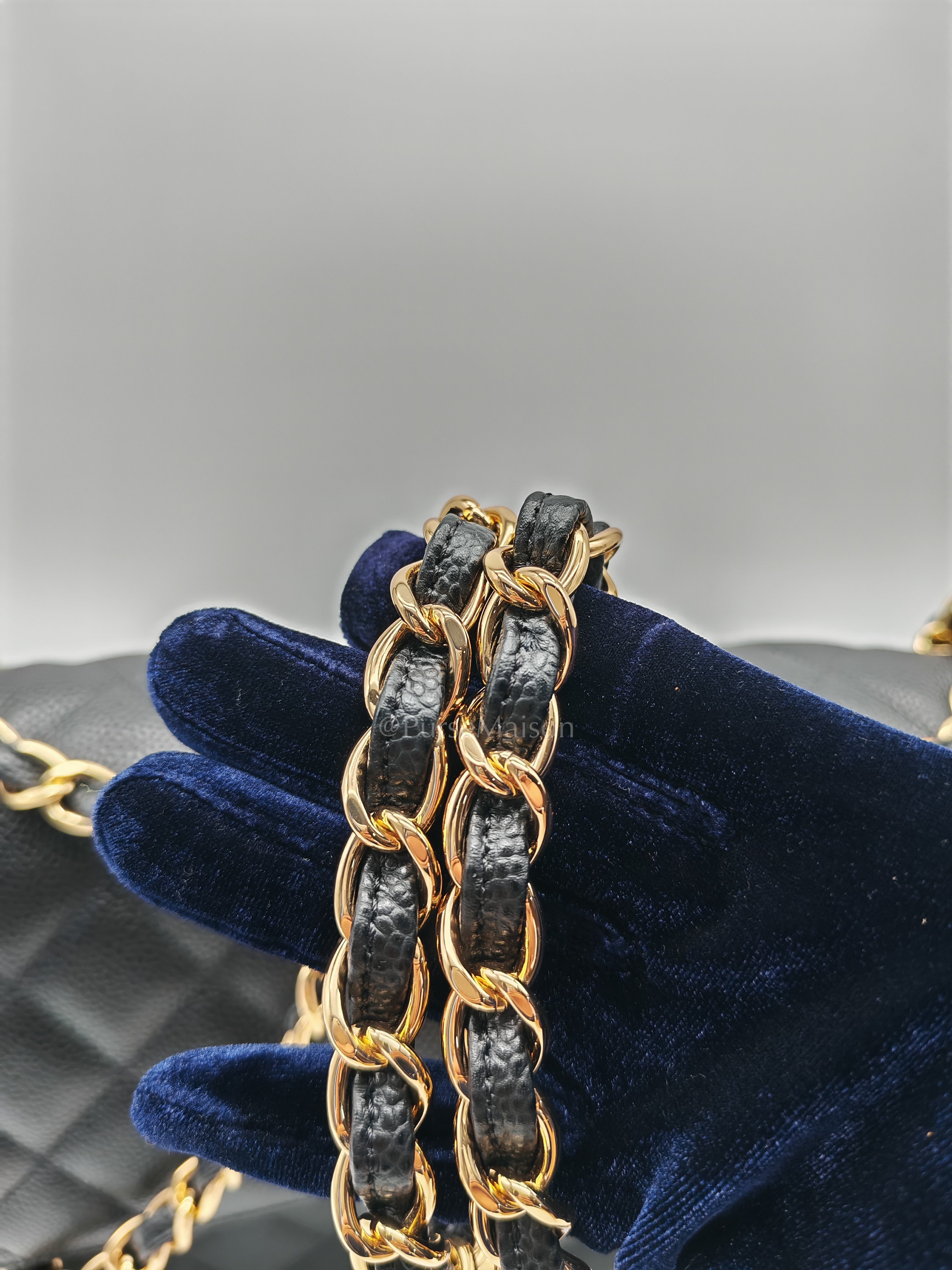 Classic Double Flap Jumbo in Black Caviar Leather and Gold Hardware Series 27 | Purse Maison Luxury Bags Shop