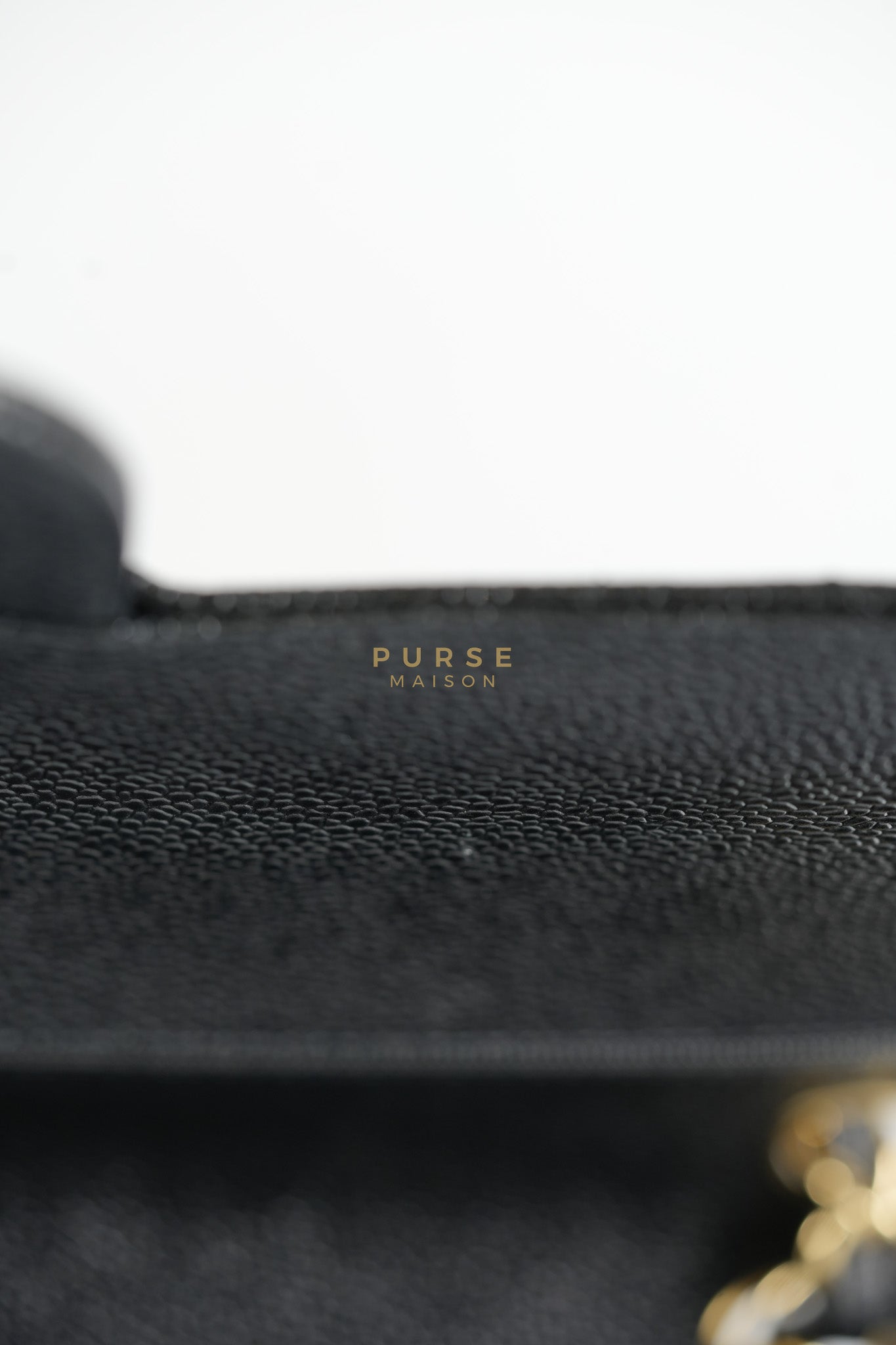 Classic Double Flap Jumbo In Black Caviar Leather & Gold Hardware Series 18 | Purse Maison Luxury Bags Shop