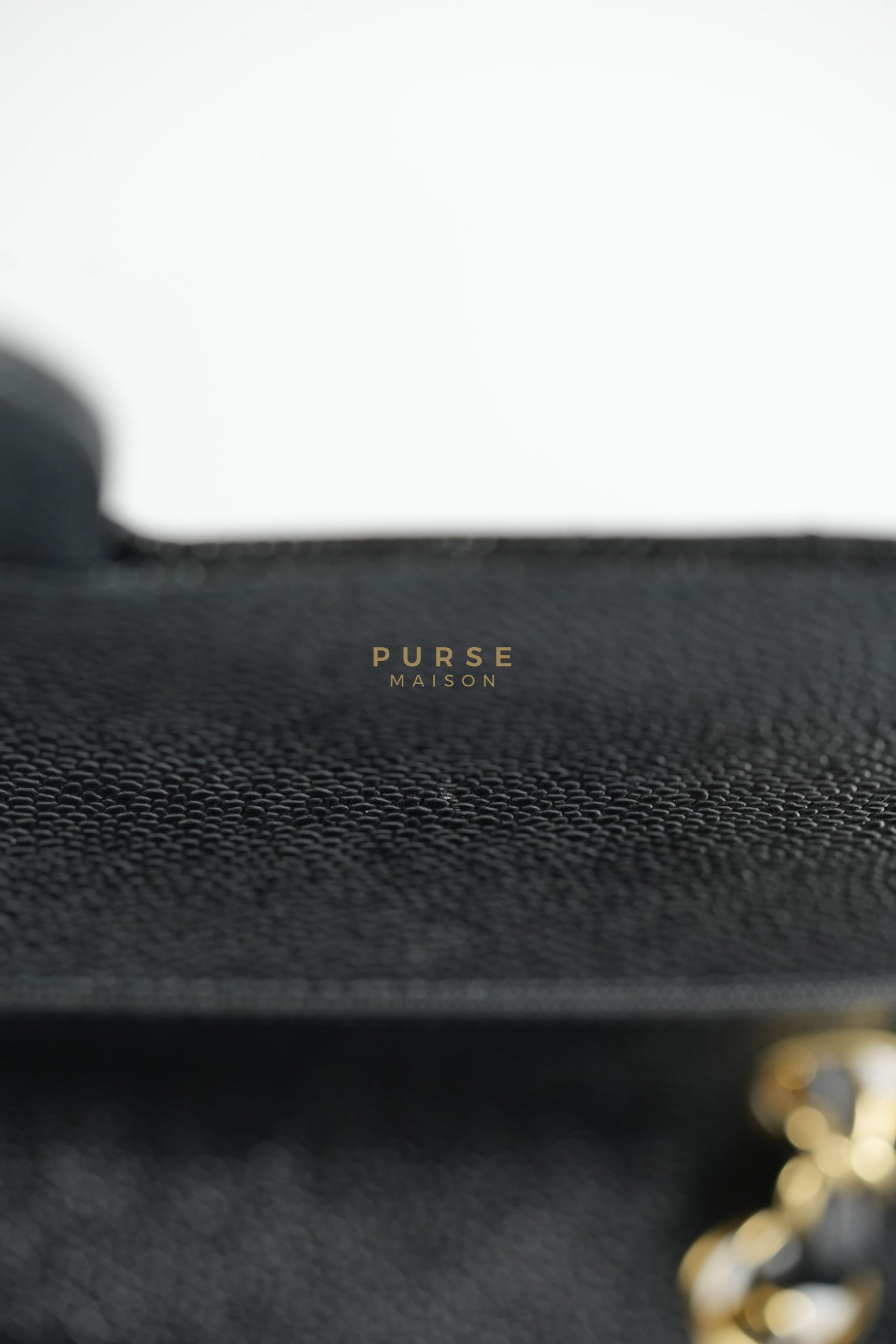 Classic Double Flap Jumbo In Black Caviar Leather & Gold Hardware Series 18 | Purse Maison Luxury Bags Shop