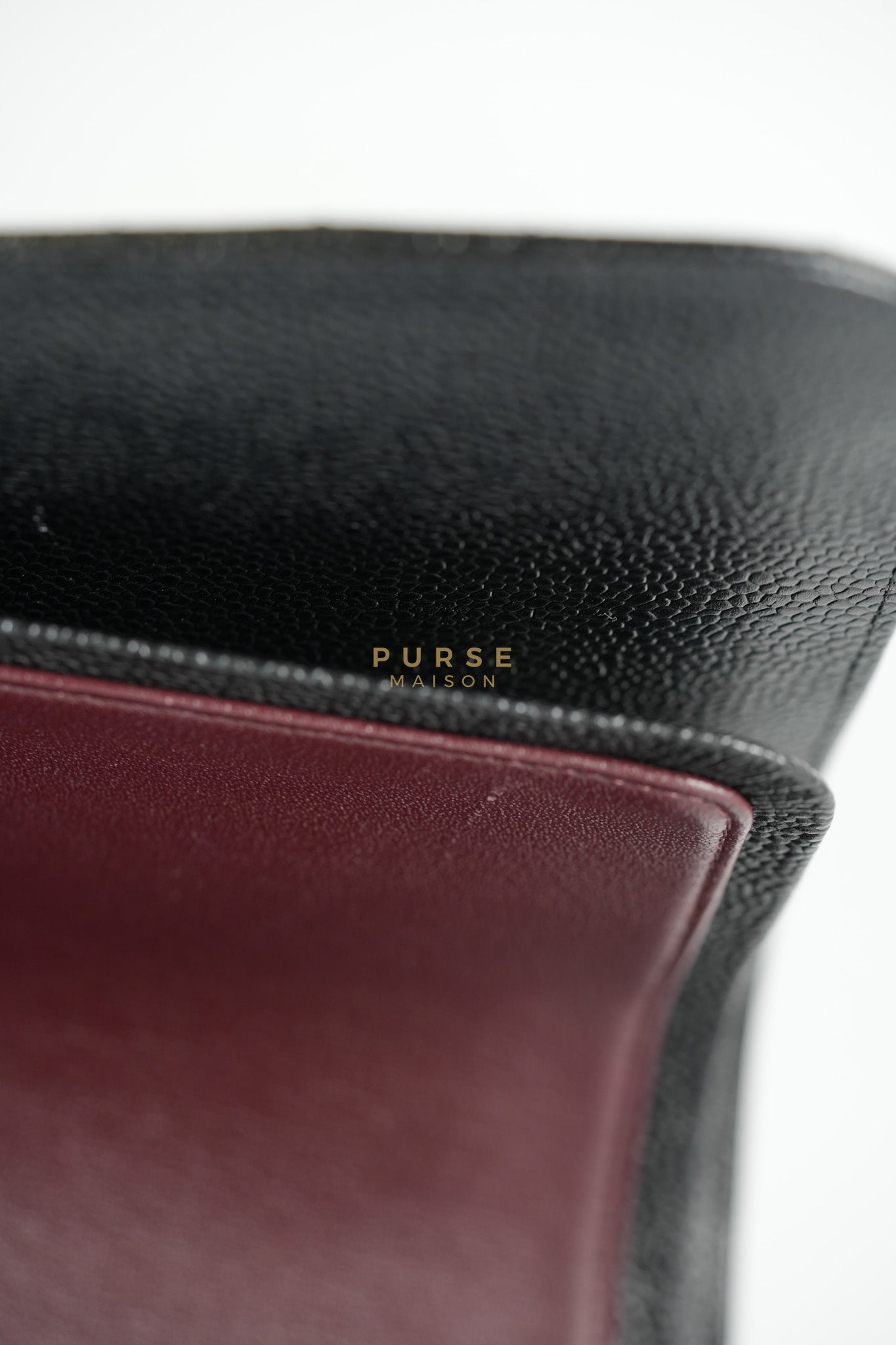 Classic Double Flap Jumbo In Black Caviar Leather & Gold Hardware Series 18 | Purse Maison Luxury Bags Shop