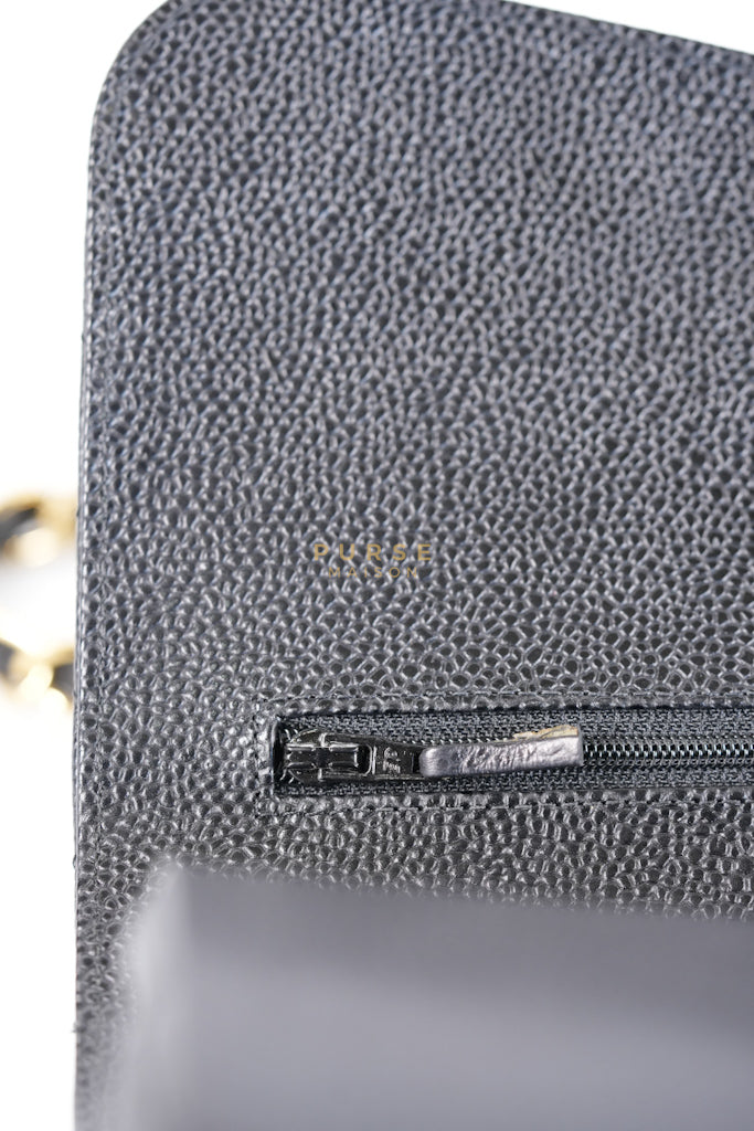Classic Double Flap Jumbo in Black Caviar Leather in Gold Hardware (Series 19) | Purse Maison Luxury Bags Shop