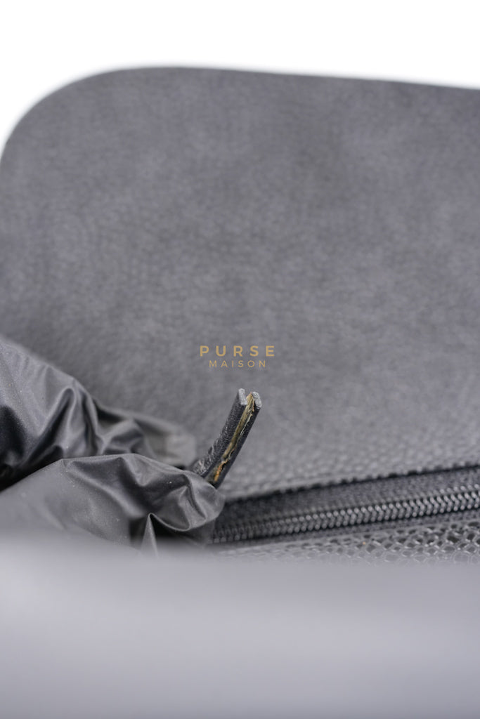 Classic Double Flap Jumbo in Black Caviar Leather in Gold Hardware (Series 19) | Purse Maison Luxury Bags Shop