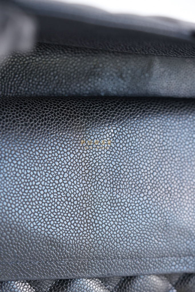 Classic Double Flap Jumbo in Black Caviar Leather in Gold Hardware (Series 19) | Purse Maison Luxury Bags Shop