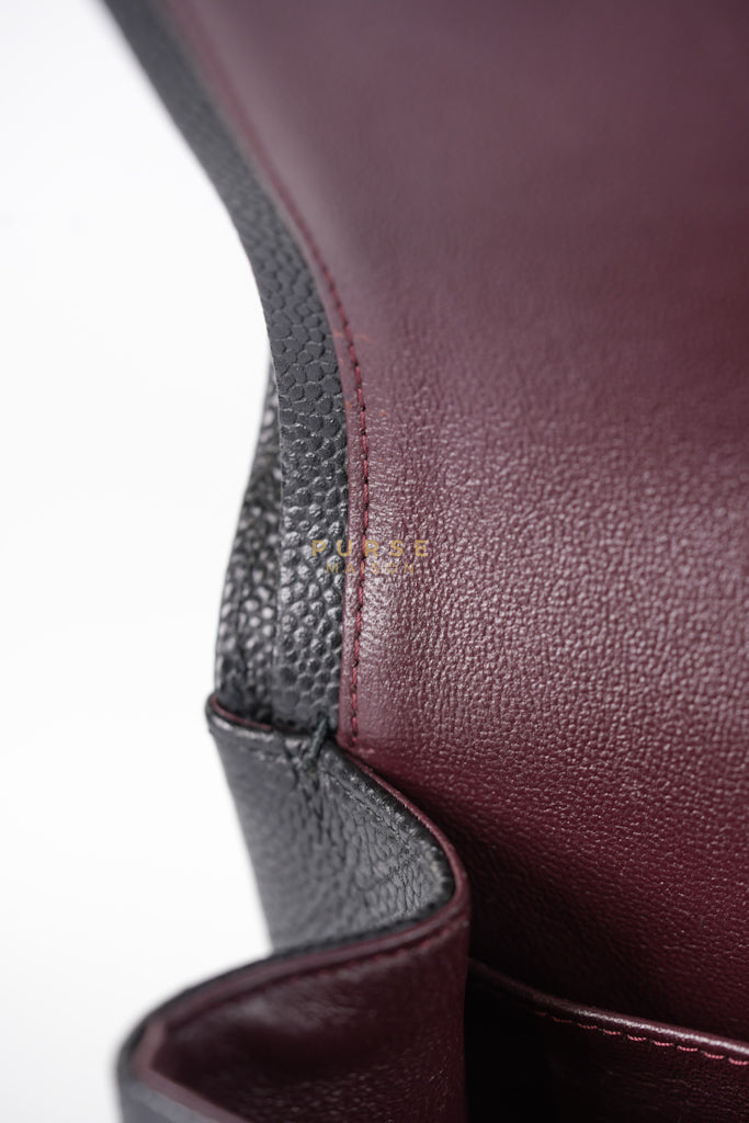 Classic Double Flap Jumbo in Black Caviar Leather in Gold Hardware (Series 19) | Purse Maison Luxury Bags Shop