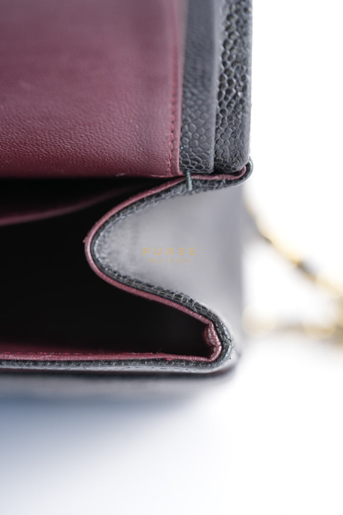 Classic Double Flap Jumbo in Black Caviar Leather in Gold Hardware (Series 19) | Purse Maison Luxury Bags Shop