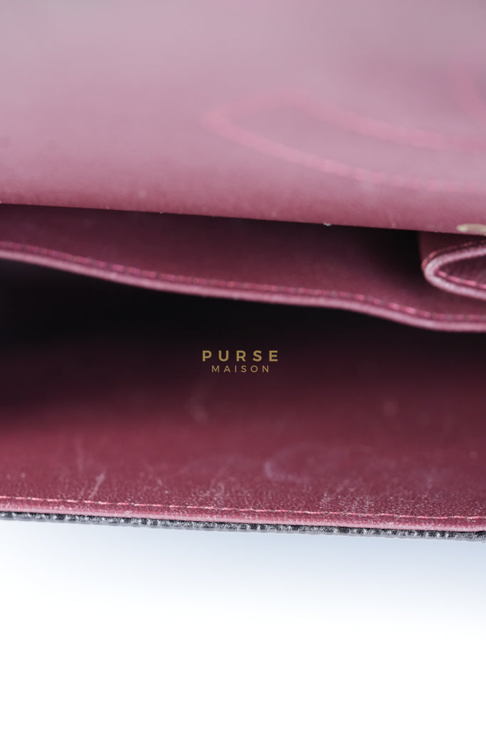 Classic Double Flap Jumbo in Black Caviar Leather in Gold Hardware (Series 19) | Purse Maison Luxury Bags Shop