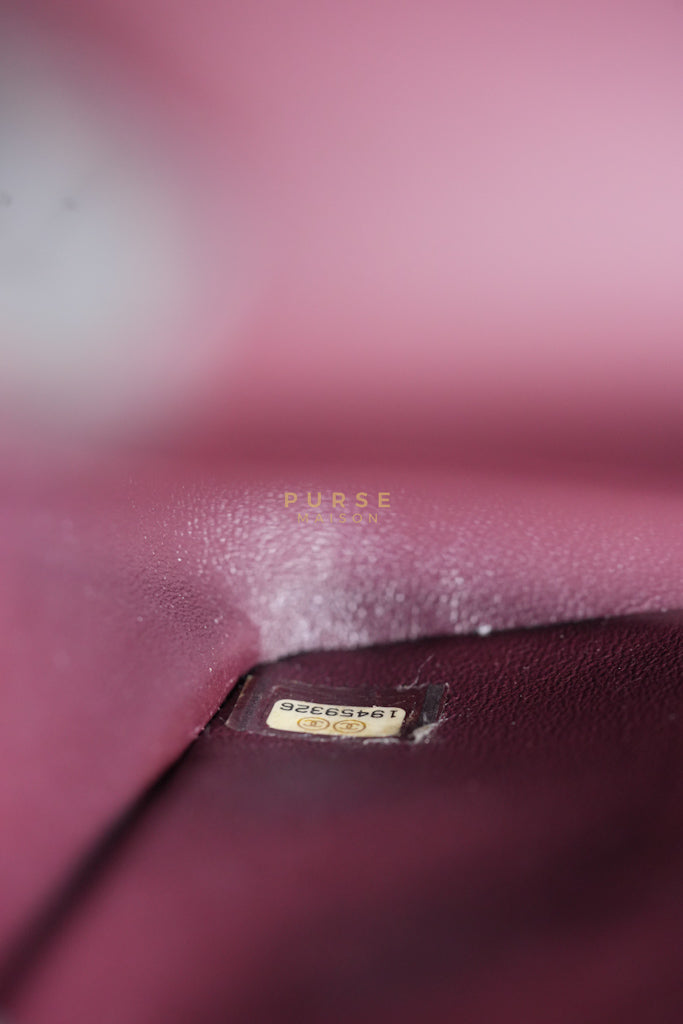 Classic Double Flap Jumbo in Black Caviar Leather in Gold Hardware (Series 19) | Purse Maison Luxury Bags Shop