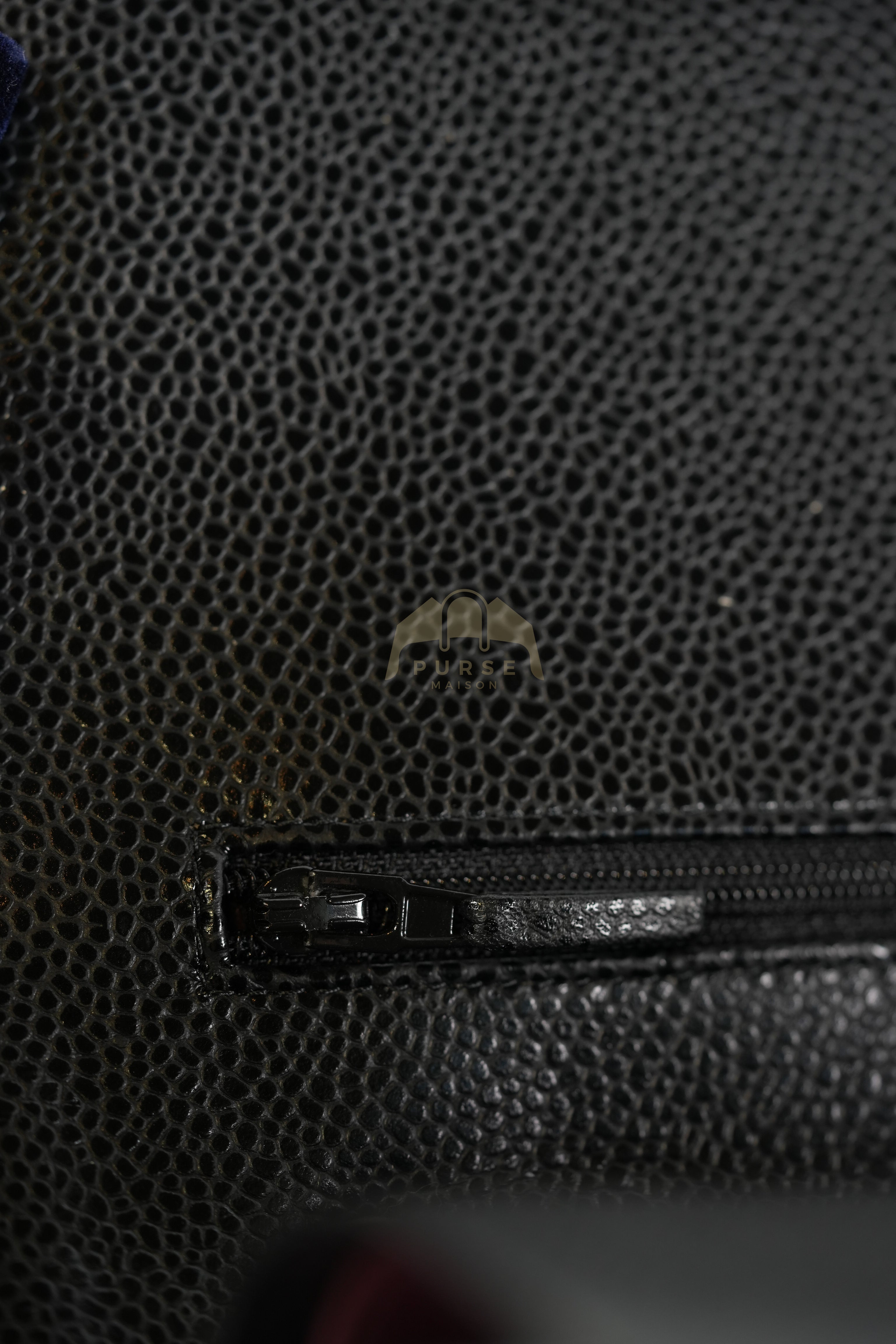 Classic Double Flap Jumbo in Black Quilted Caviar Leather and Gold Hardware Series 26 | Purse Maison Luxury Bags Shop