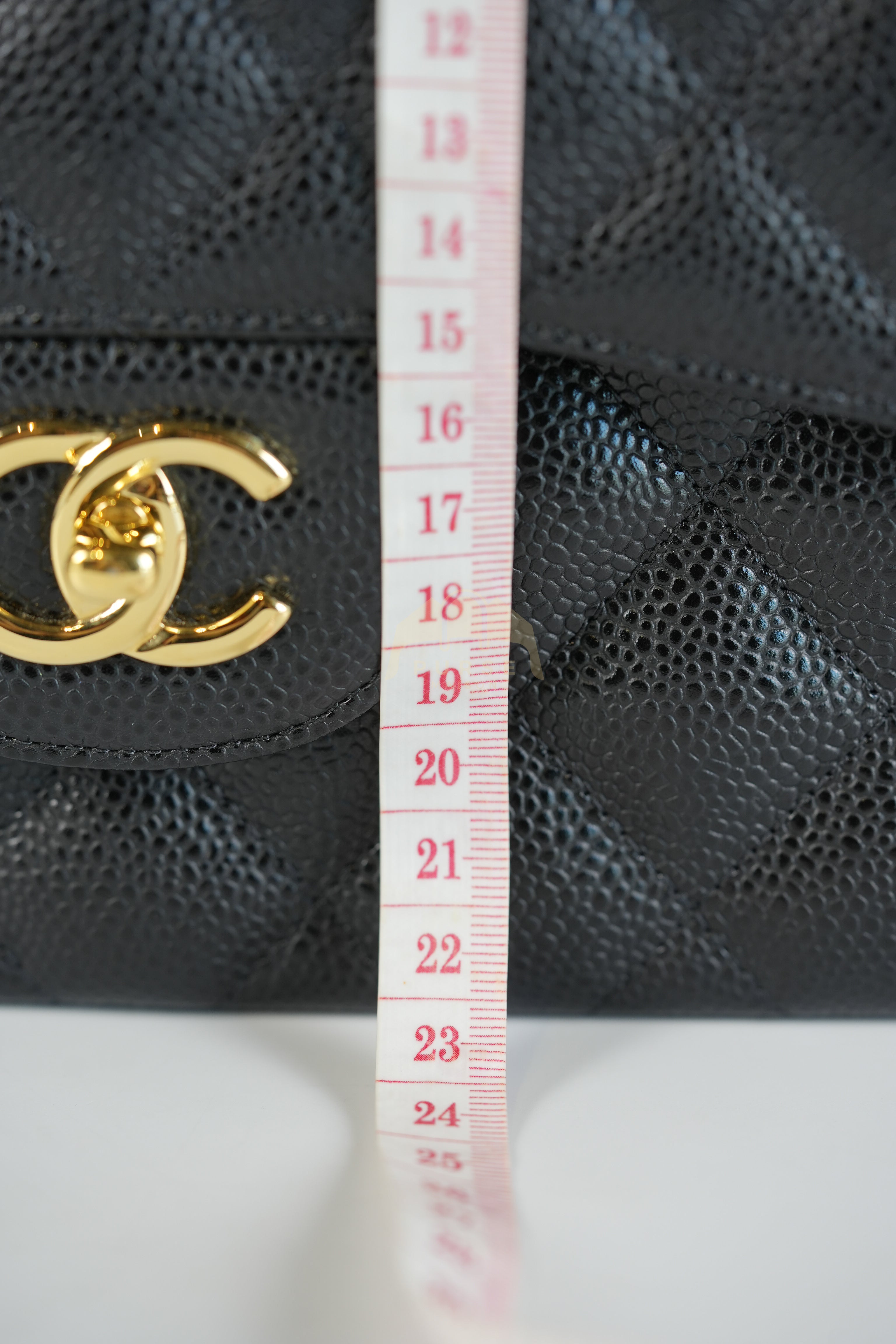 Classic Double Flap Jumbo in Black Caviar Leather Gold Hardware (Series 15)