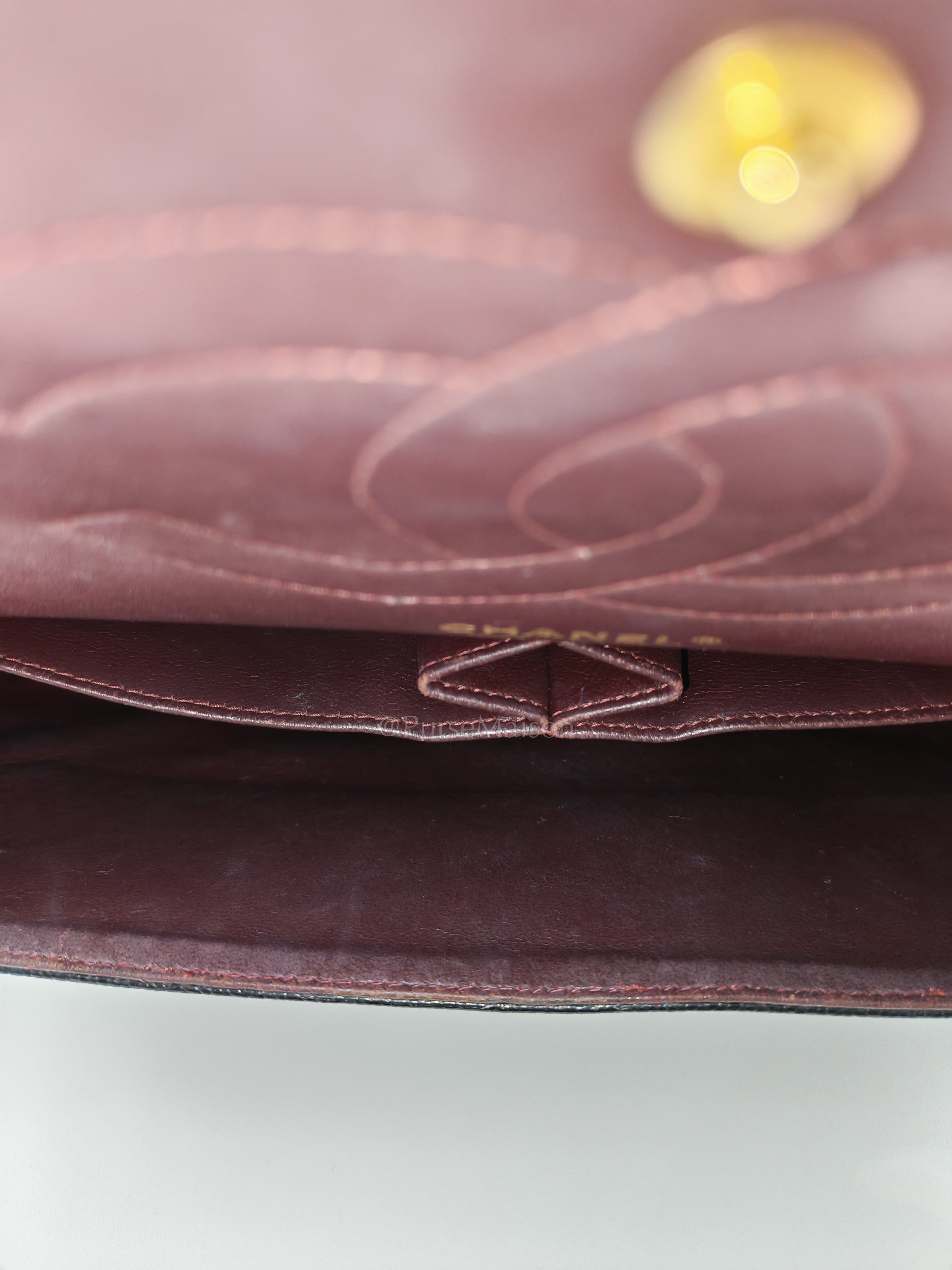 Classic Double Flap Jumbo in Black Quilted Caviar Leather & Gold Hardware Series 16 | Purse Maison Luxury Bags Shop