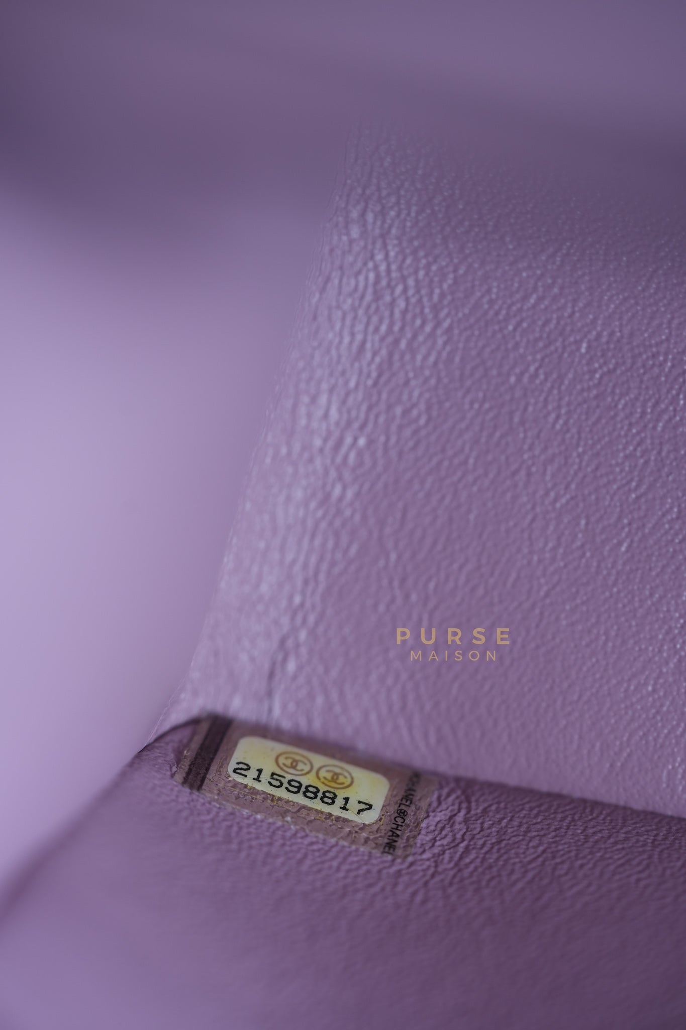 Classic Double Flap Jumbo Mauve Lambskin Leather and Gold Hardware Series 21 | Purse Maison Luxury Bags Shop