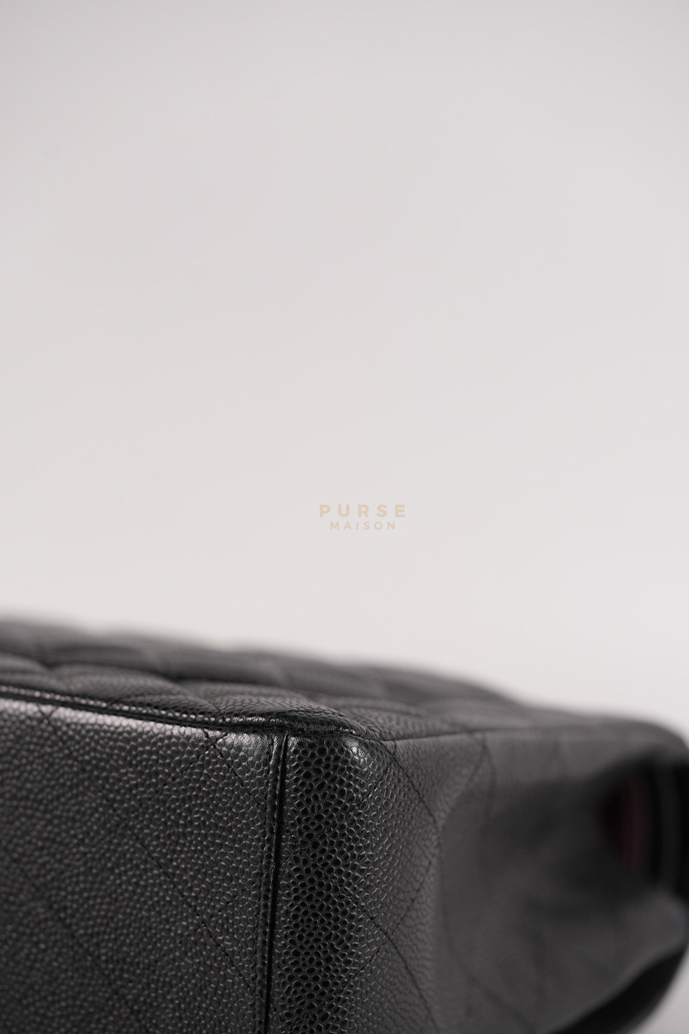Classic Double Flap Maxi Black Caviar Leather Silver Hardware (Series 17) | Purse Maison Luxury Bags Shop