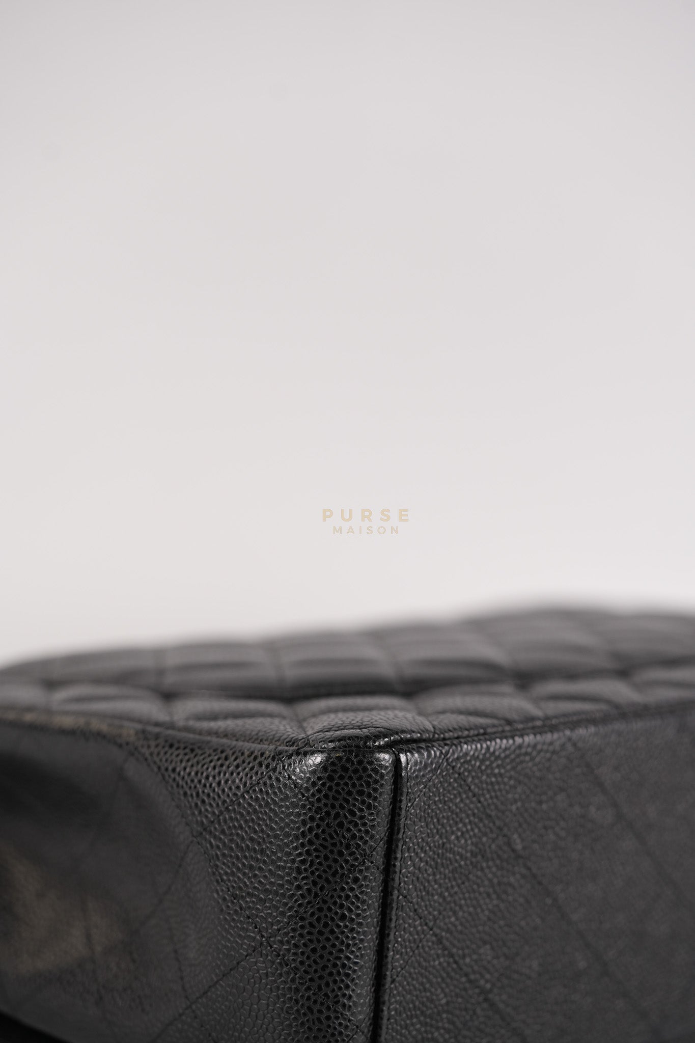Classic Double Flap Maxi Black Caviar Leather Silver Hardware (Series 17) | Purse Maison Luxury Bags Shop