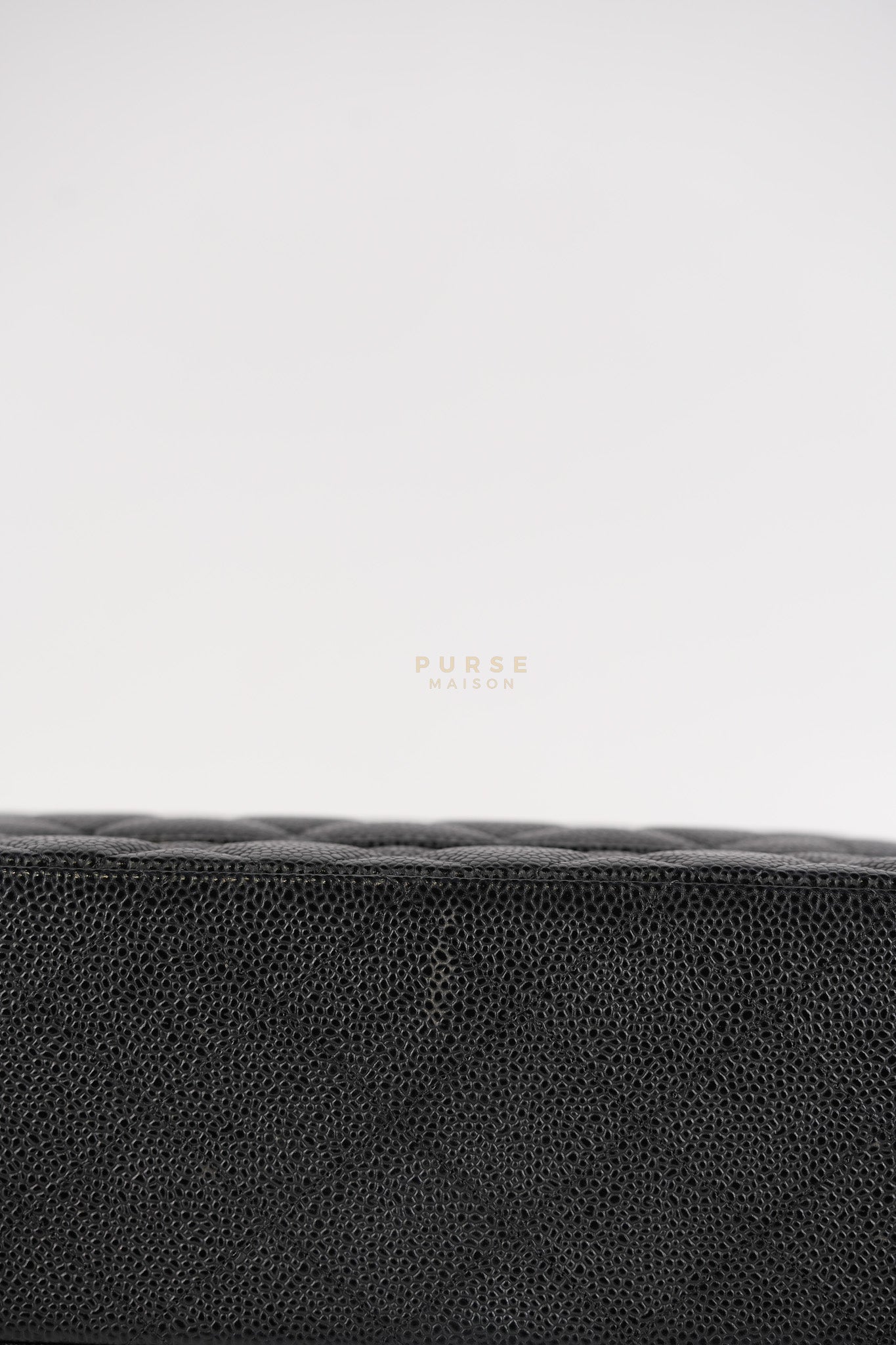 Classic Double Flap Maxi Black Caviar Leather Silver Hardware (Series 17) | Purse Maison Luxury Bags Shop