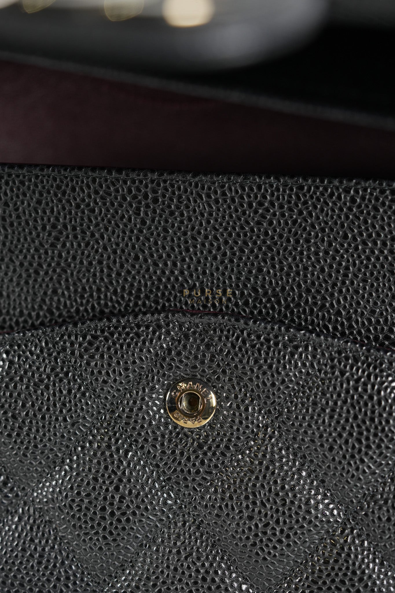 Classic Double Flap Maxi Black Caviar Leather Silver Hardware (Series 17) | Purse Maison Luxury Bags Shop