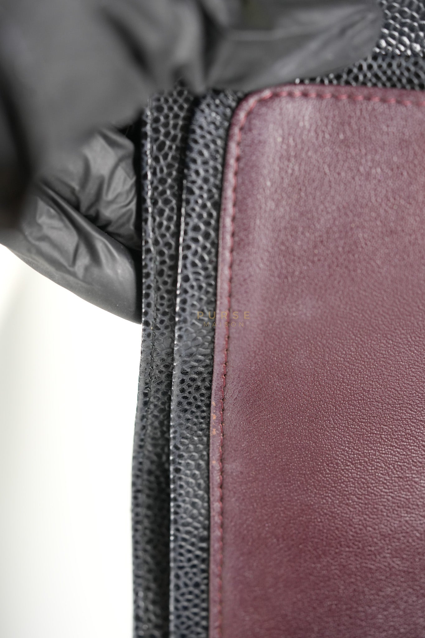 Classic Double Flap Maxi Black Caviar Leather Silver Hardware (Series 17) | Purse Maison Luxury Bags Shop