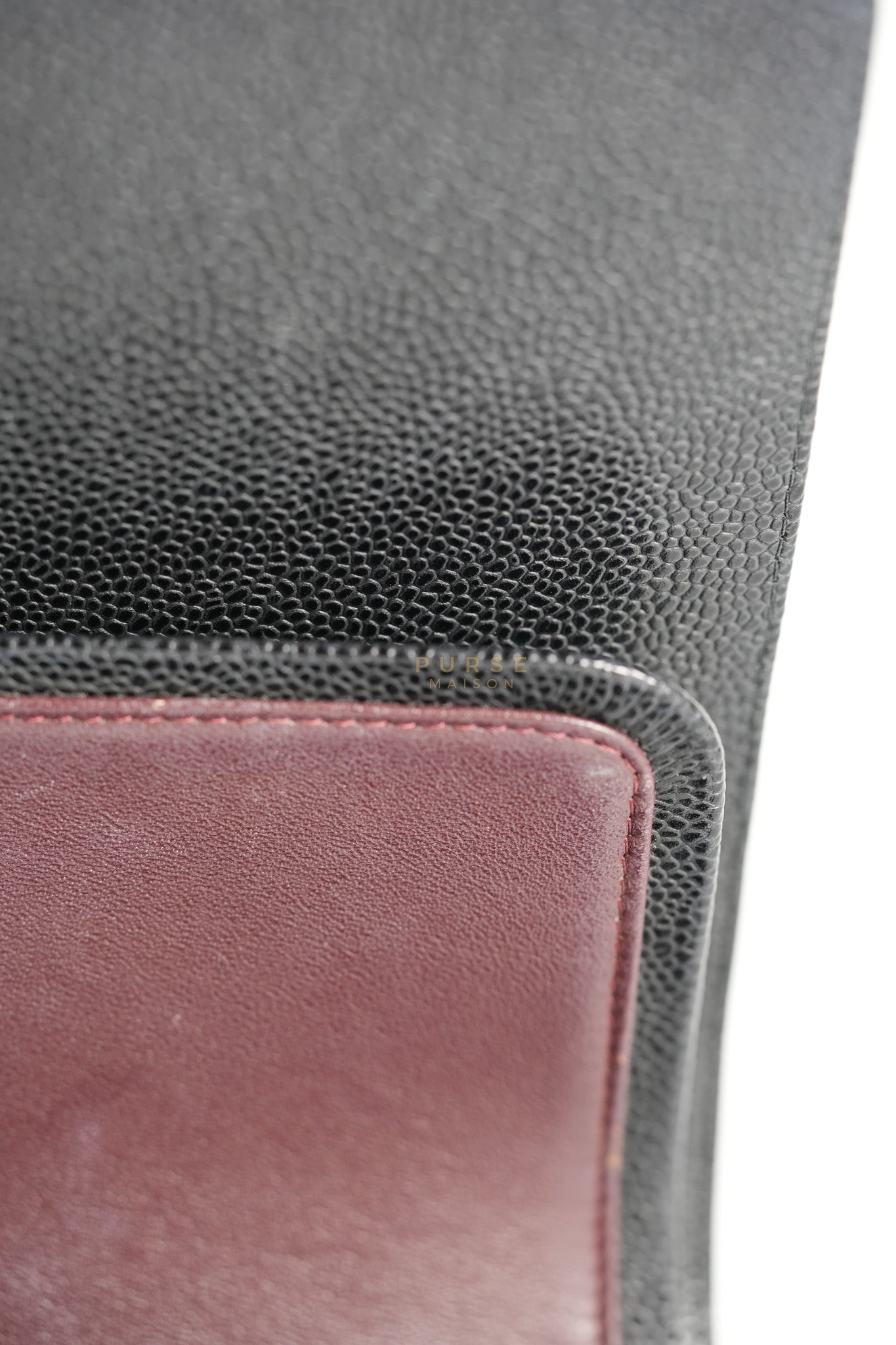 Classic Double Flap Maxi Black Caviar Leather Silver Hardware (Series 17) | Purse Maison Luxury Bags Shop