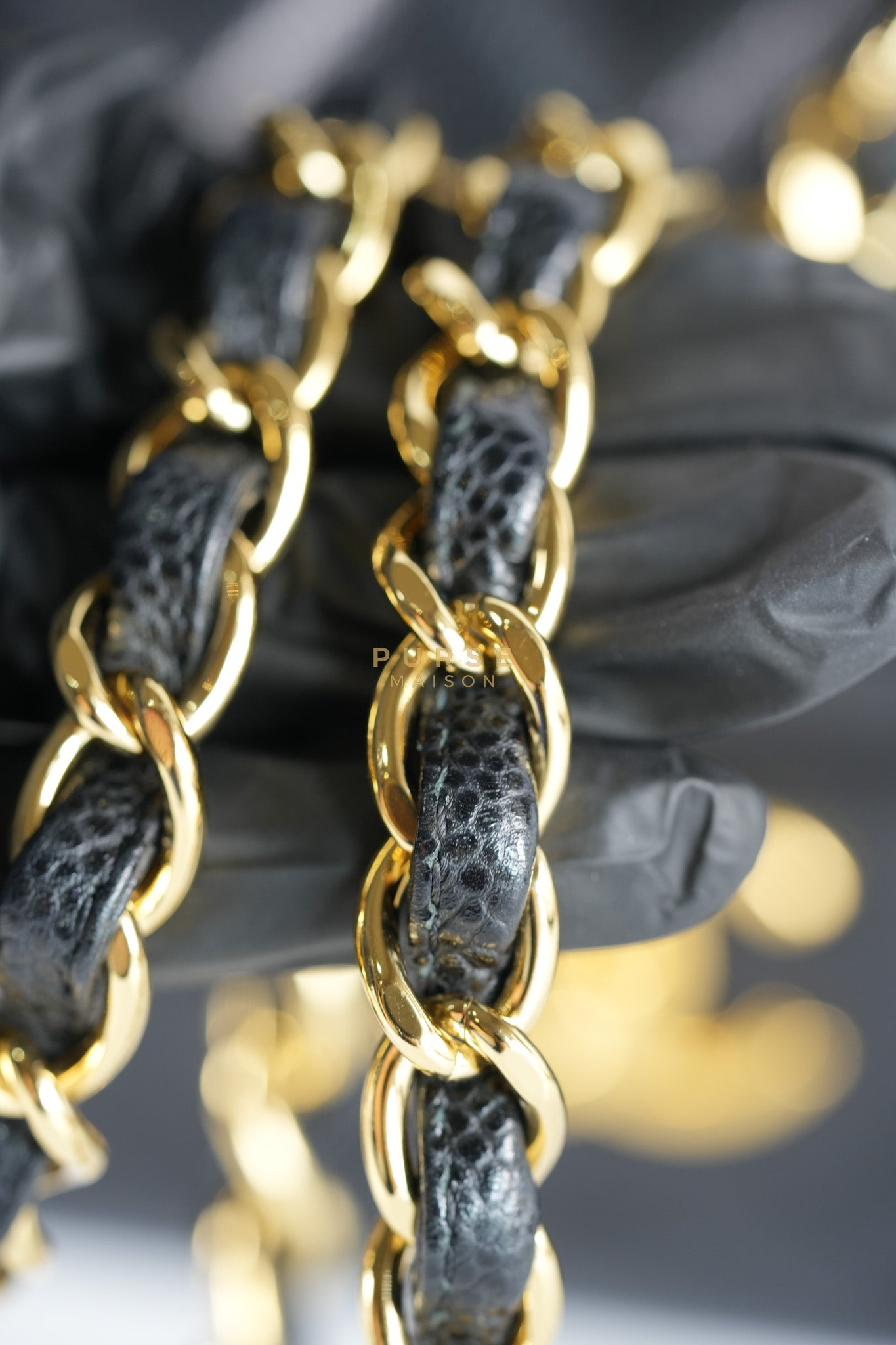 Classic Double Flap Maxi in Black Caviar Leather and Gold Hardware Series 19 | Purse Maison Luxury Bags Shop