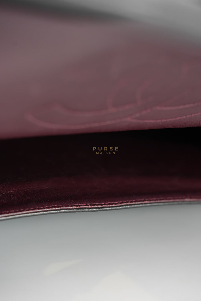 Classic Double Flap Maxi in Black Lambskin Leather and Gold Hardware Series 14 | Purse Maison Luxury Bags Shop