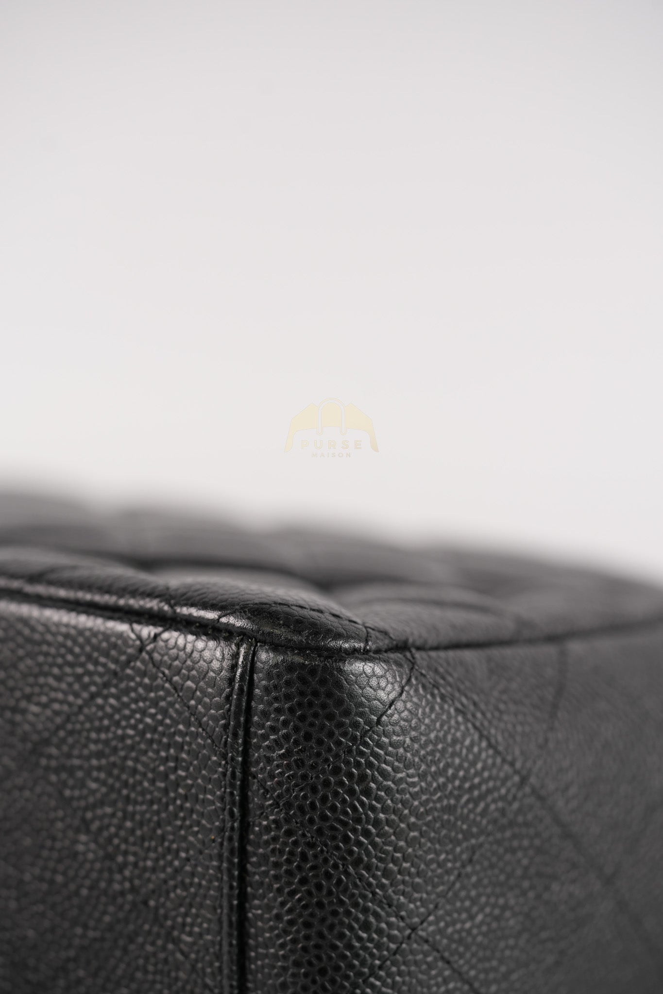 Classic Double Flap Maxi in Black Quilted Caviar Leather & Gold Hardware Series 15 | Purse Maison Luxury Bags Shop