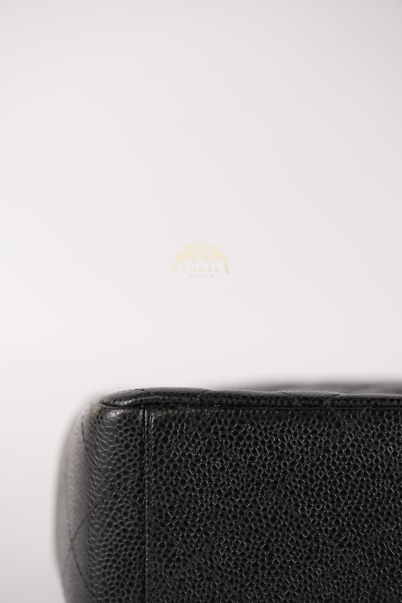 Classic Double Flap Maxi in Black Quilted Caviar Leather & Gold Hardware Series 15 | Purse Maison Luxury Bags Shop