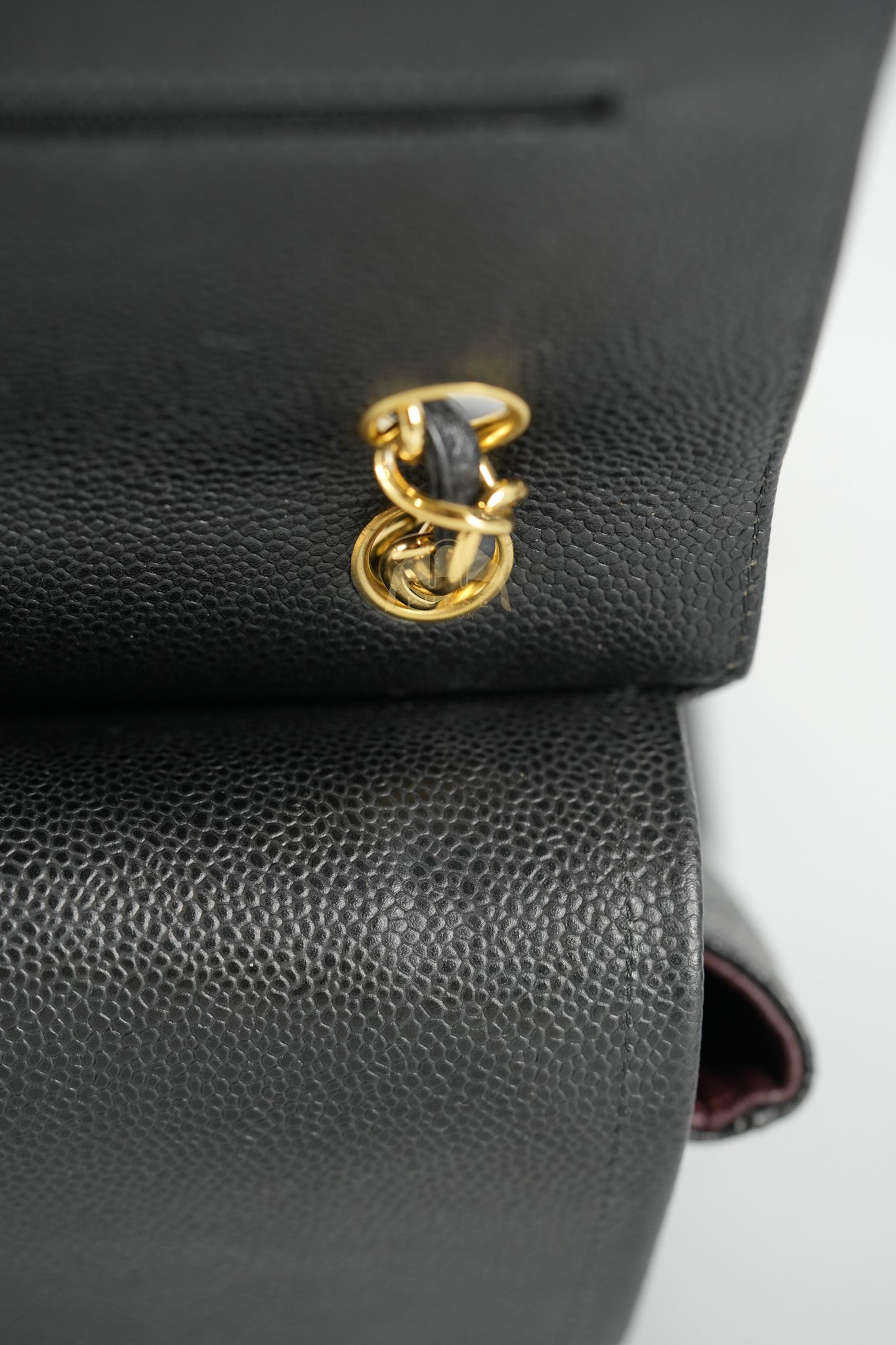 Classic Double Flap Maxi in Black Quilted Caviar Leather & Gold Hardware Series 15 | Purse Maison Luxury Bags Shop