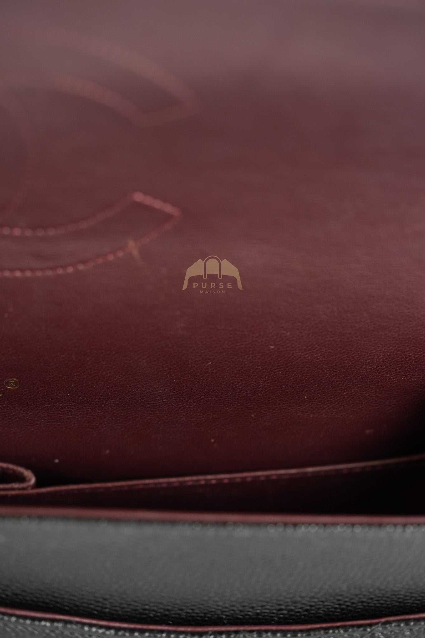 Classic Double Flap Maxi in Black Quilted Caviar Leather & Gold Hardware Series 15 | Purse Maison Luxury Bags Shop