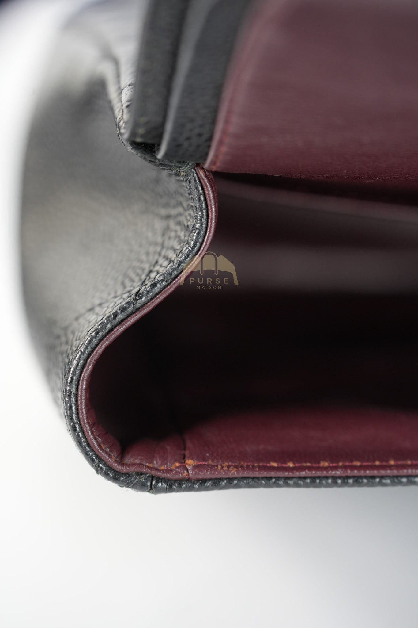 Classic Double Flap Maxi in Black Quilted Caviar Leather & Gold Hardware Series 15 | Purse Maison Luxury Bags Shop