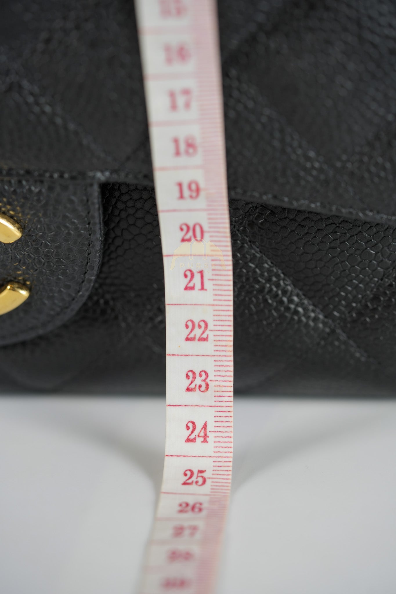 Classic Double Flap Maxi in Black Quilted Caviar Leather & Gold Hardware Series 15 | Purse Maison Luxury Bags Shop