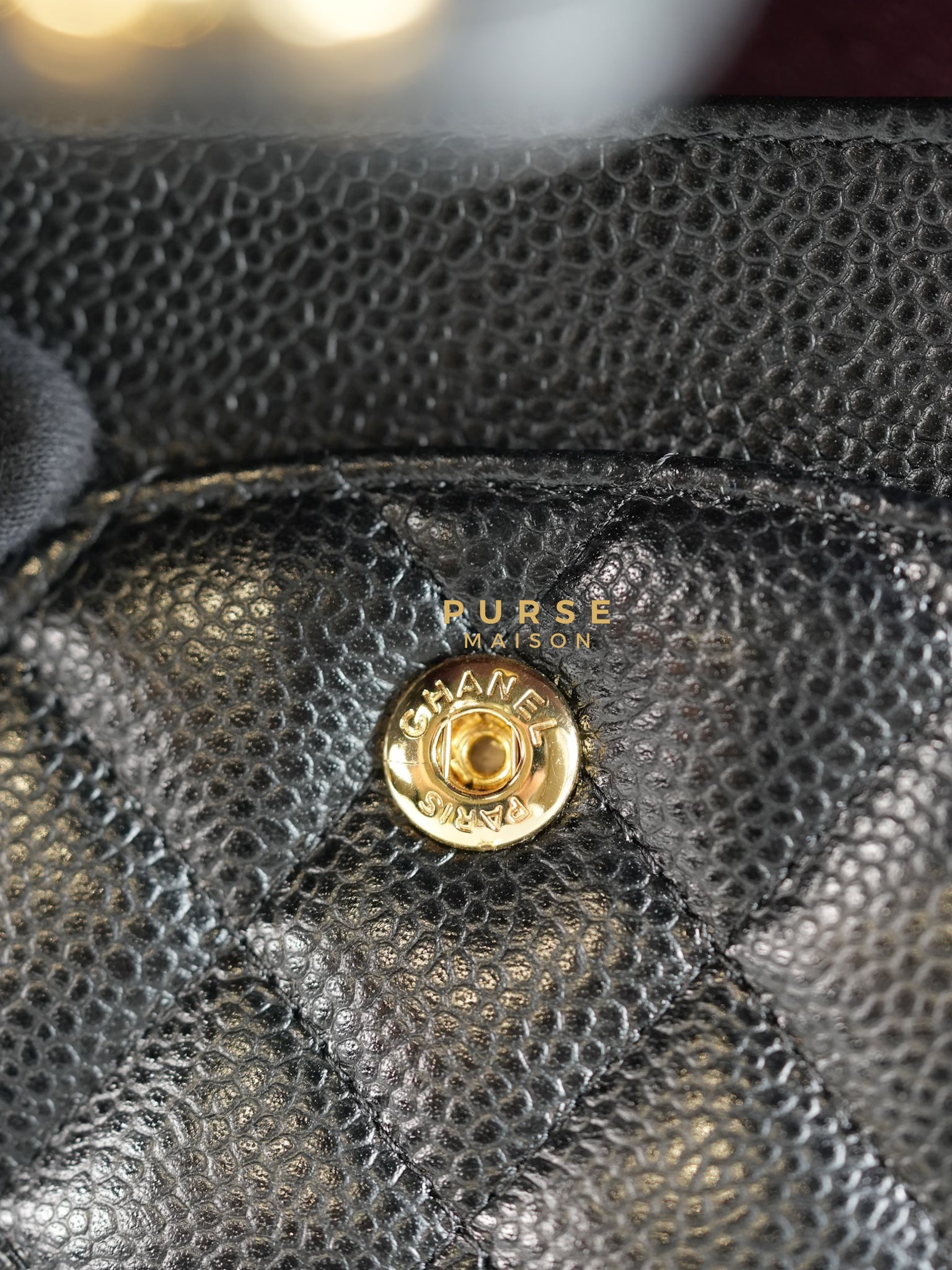 Classic Double Flap Medium Bag in Black Caviar Leather & Gold Hardware Series 21 | Purse Maison Luxury Bags Shop